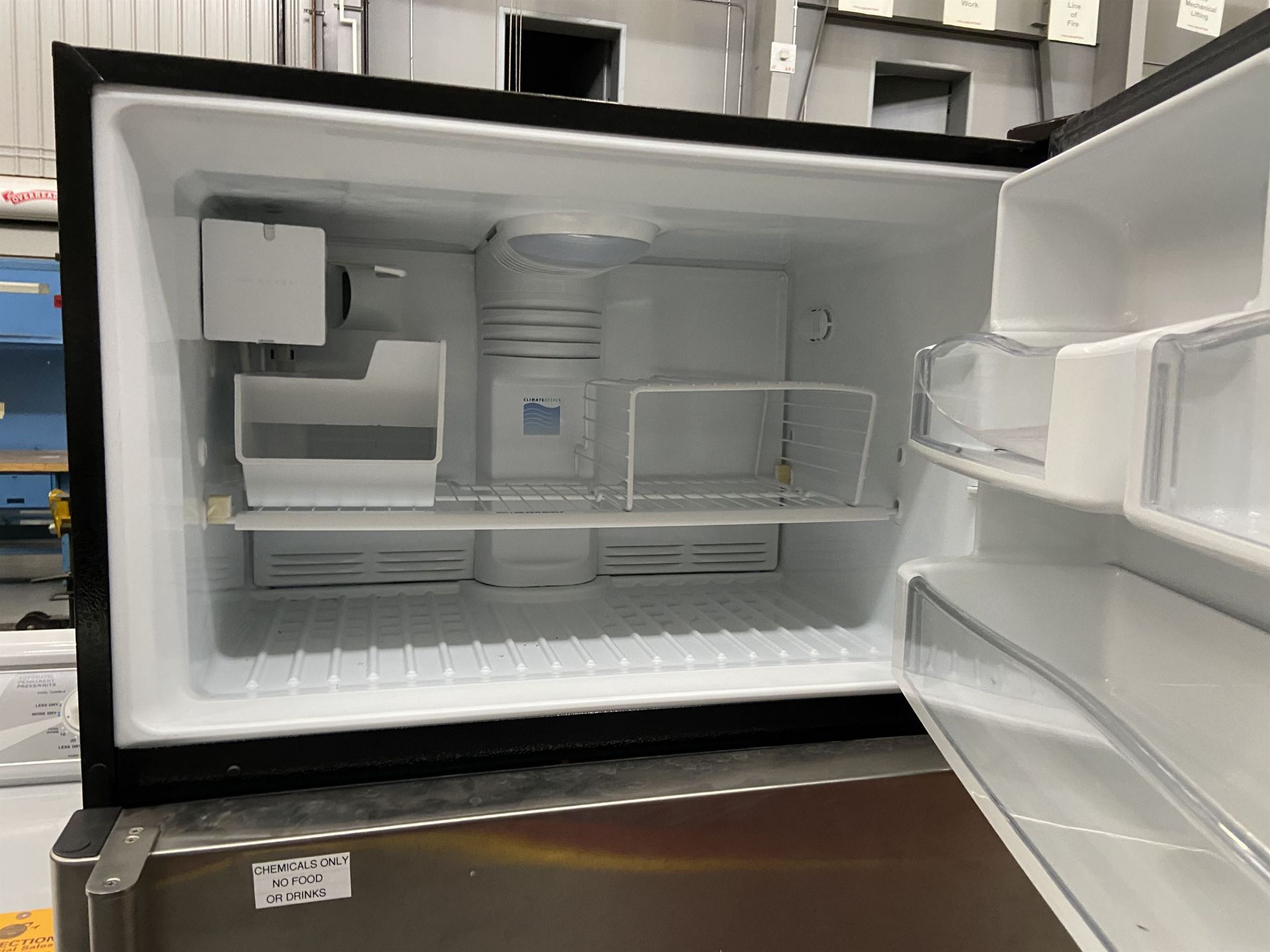 GE Refrigerator and Speed Queen Elec Dryer - Image 2 of 3