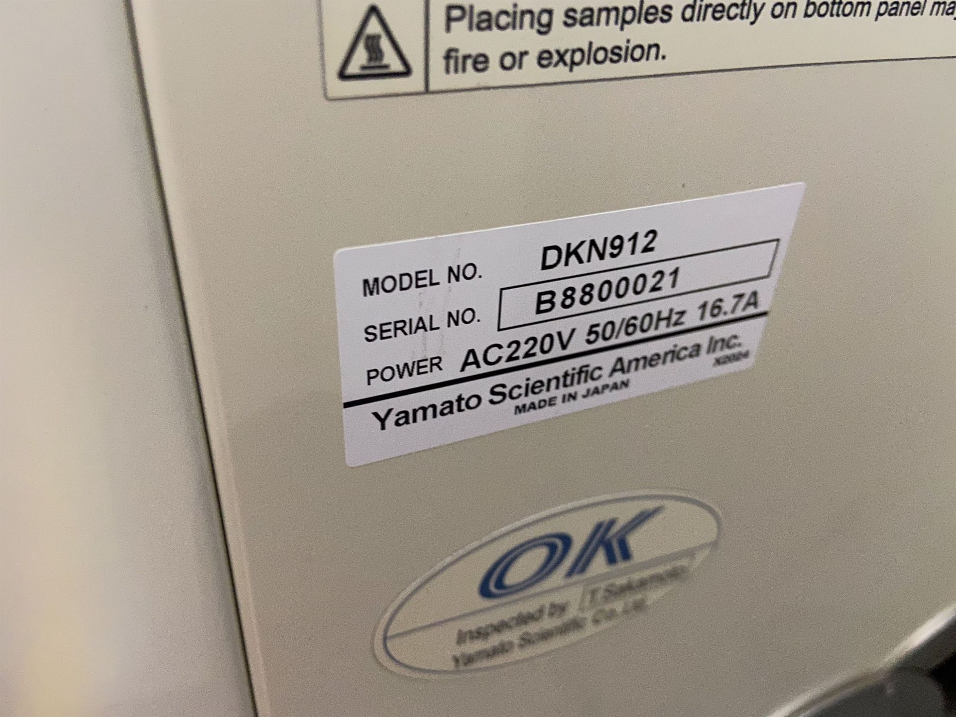 Yamato DKN 912 Constant Temperature Oven 410 Deg F Max Temp, 18"x 39" x 18" Deep, s/n BA800071, s/ - Image 3 of 3