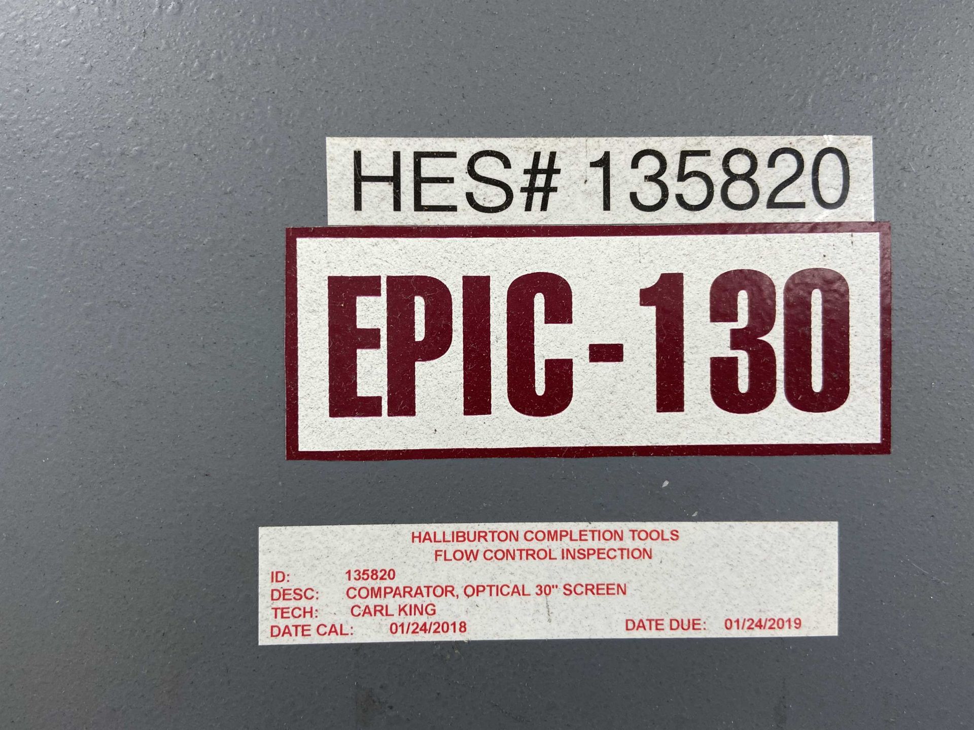 EPIC 130 Optical Comparator, s/n T081202 (Located in Lafayette, LA) - Image 3 of 8
