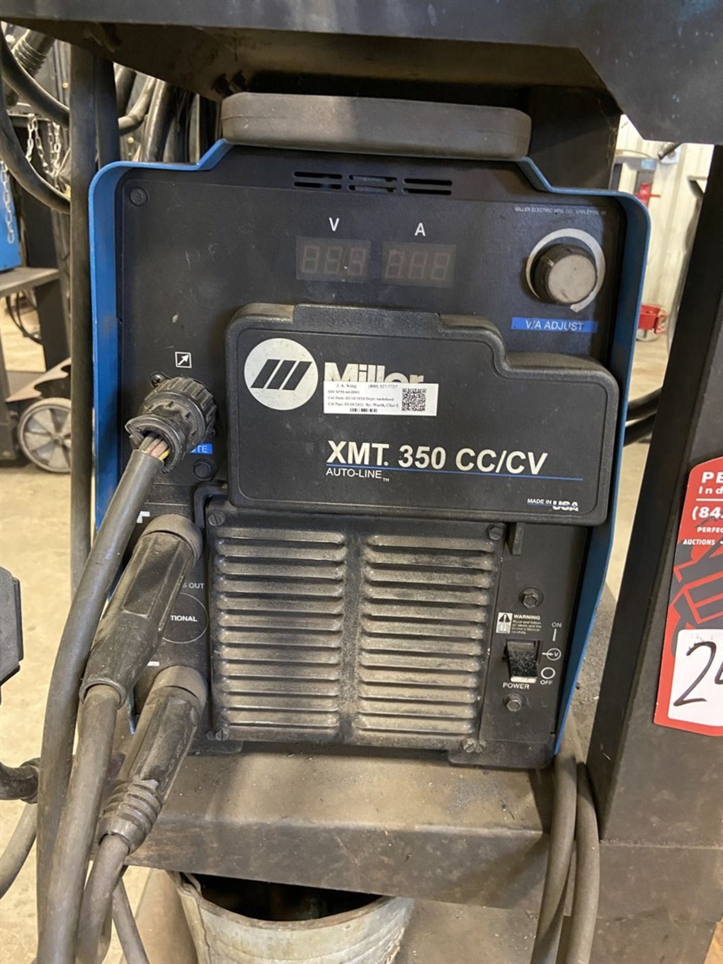 MILLER XMT 350 Multiprocess MIG Welder, s/n MB510065A , w/ Miller 70 Series Dual Spool Wire Feed - Image 3 of 5