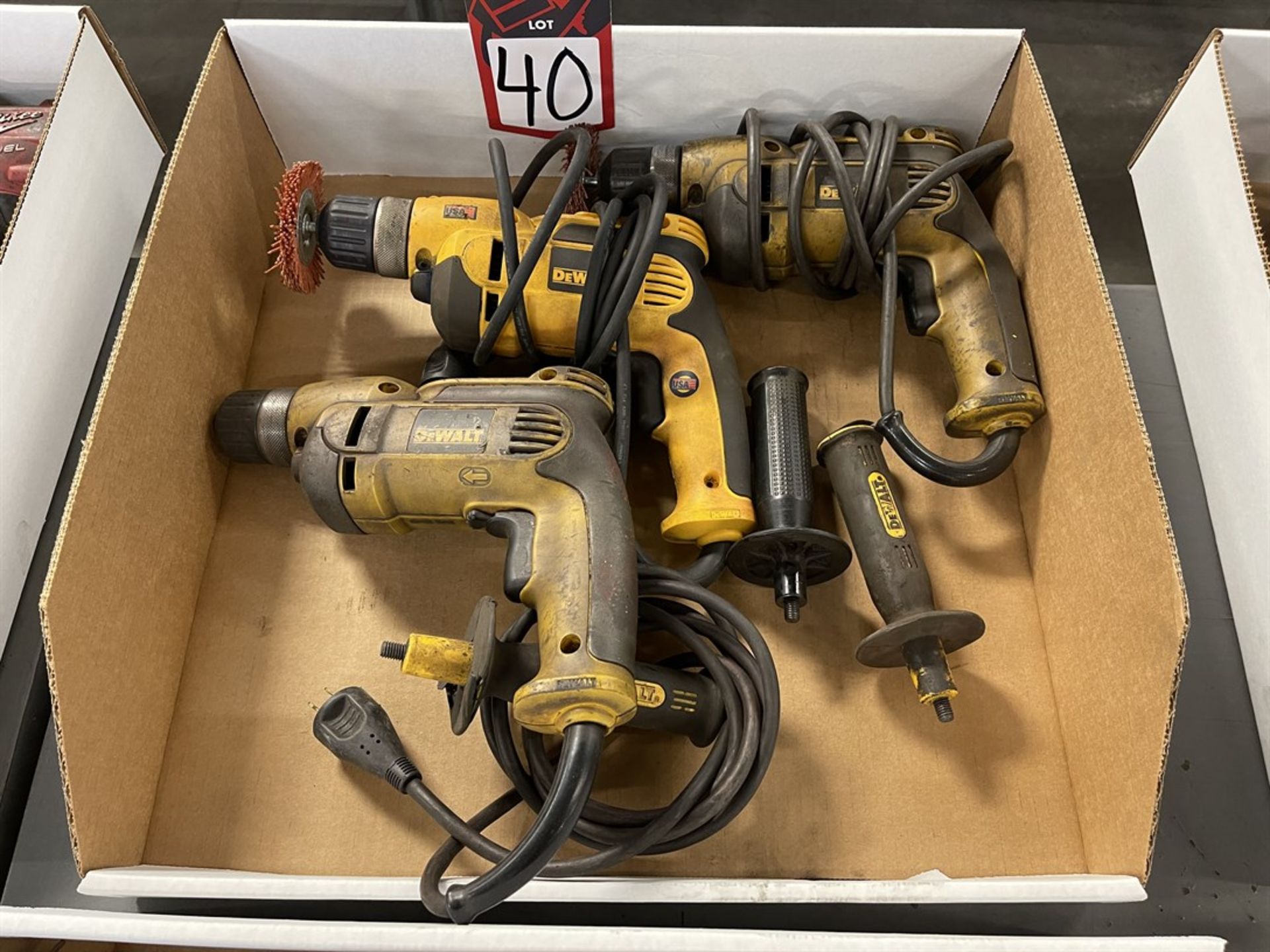 Lot of (3) DEWALT Electric Drills