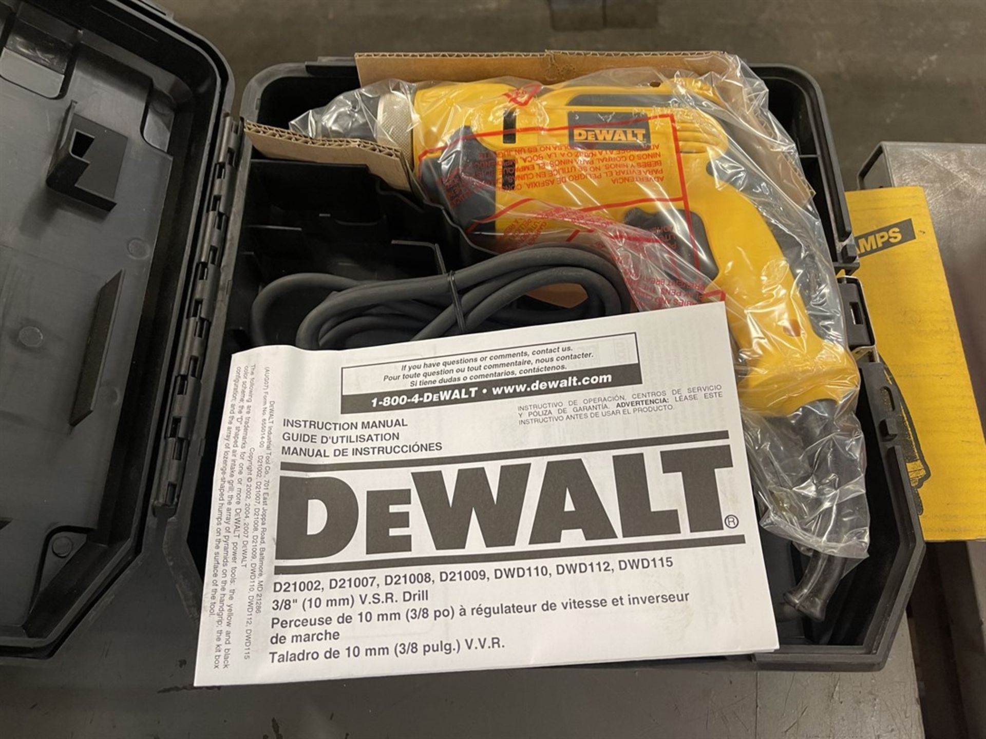 DEWALT DWD110 3/8" VSR Drill - Image 2 of 2