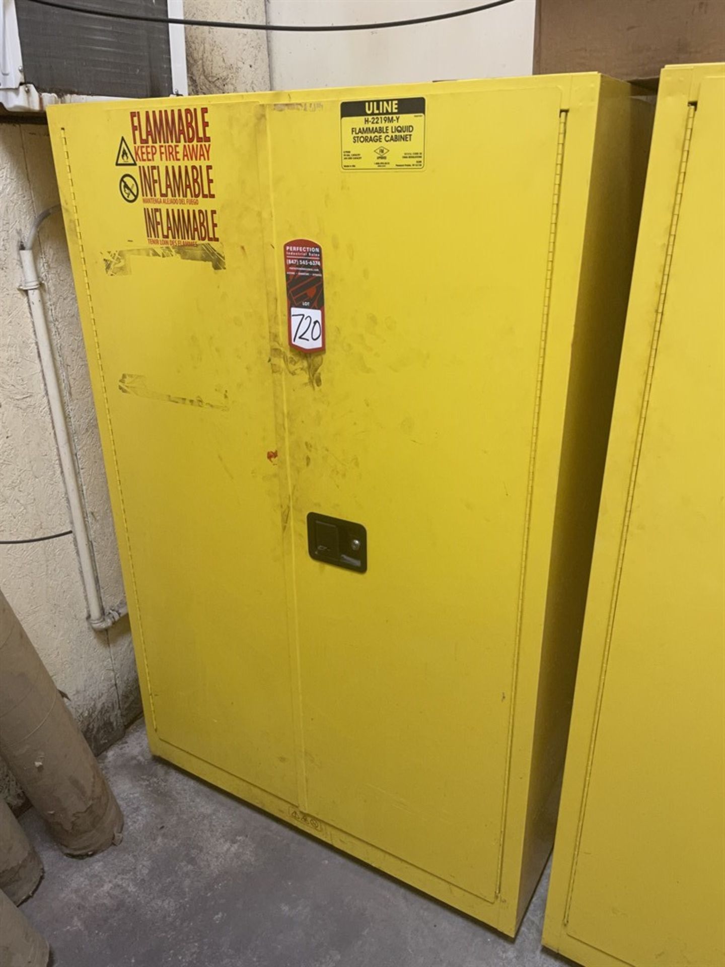 Uline H-2219M-Y 90 Gallon Flammable Cabinet