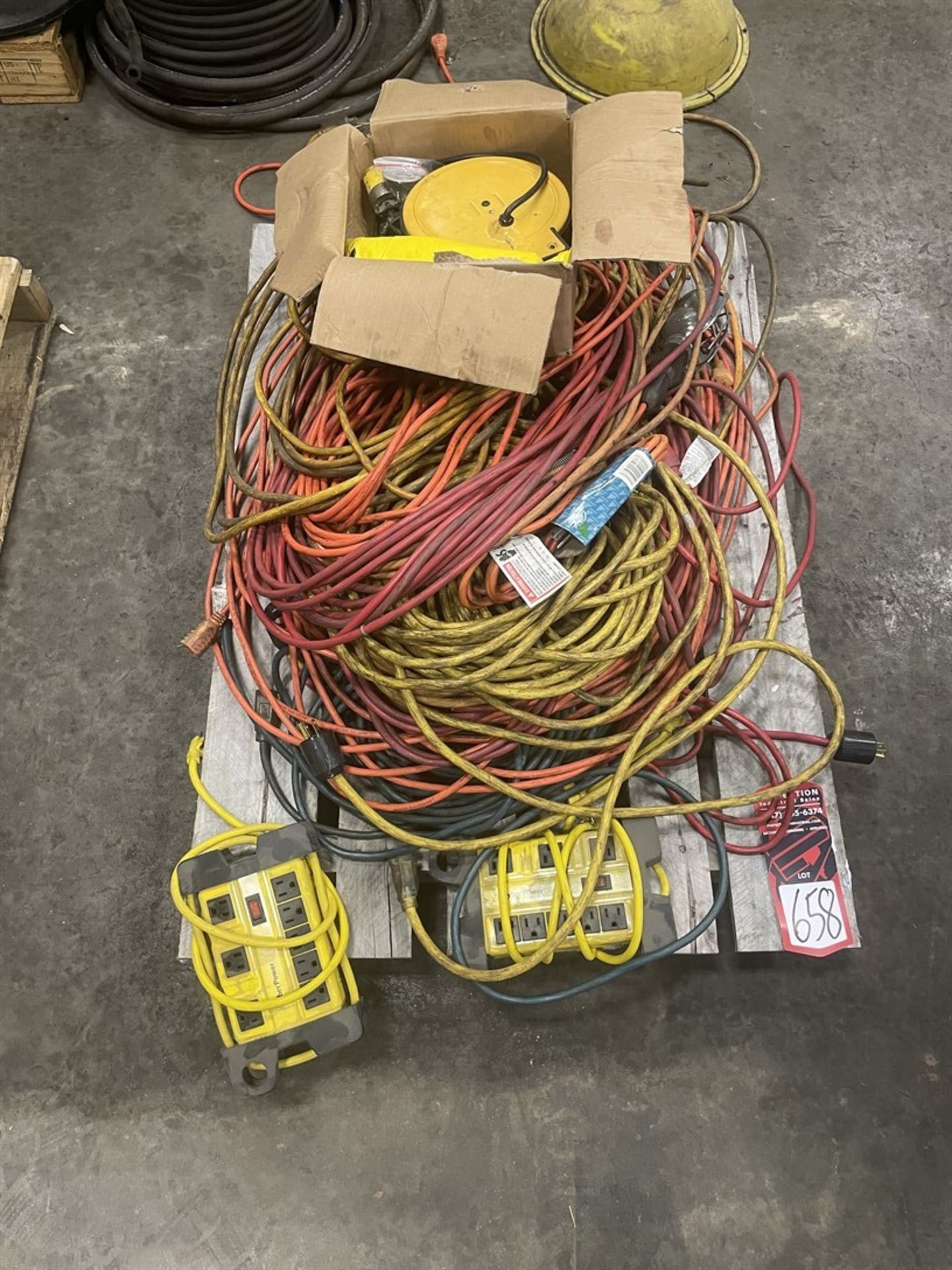 Pallet of Assorted Extension Cords and Power Strips