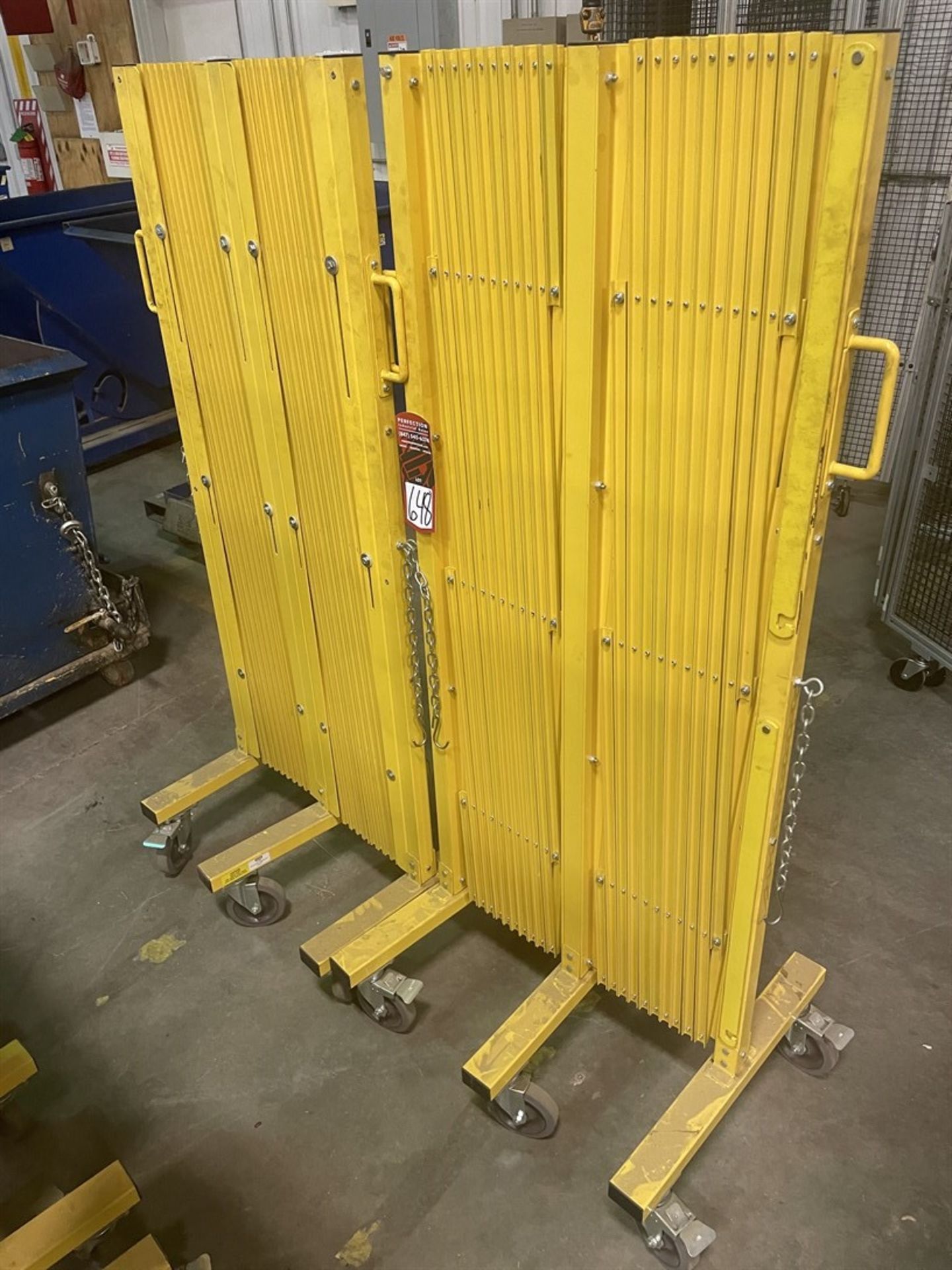 Lot Consisting of (2) Uline H-7604 Safety Barricade Gates