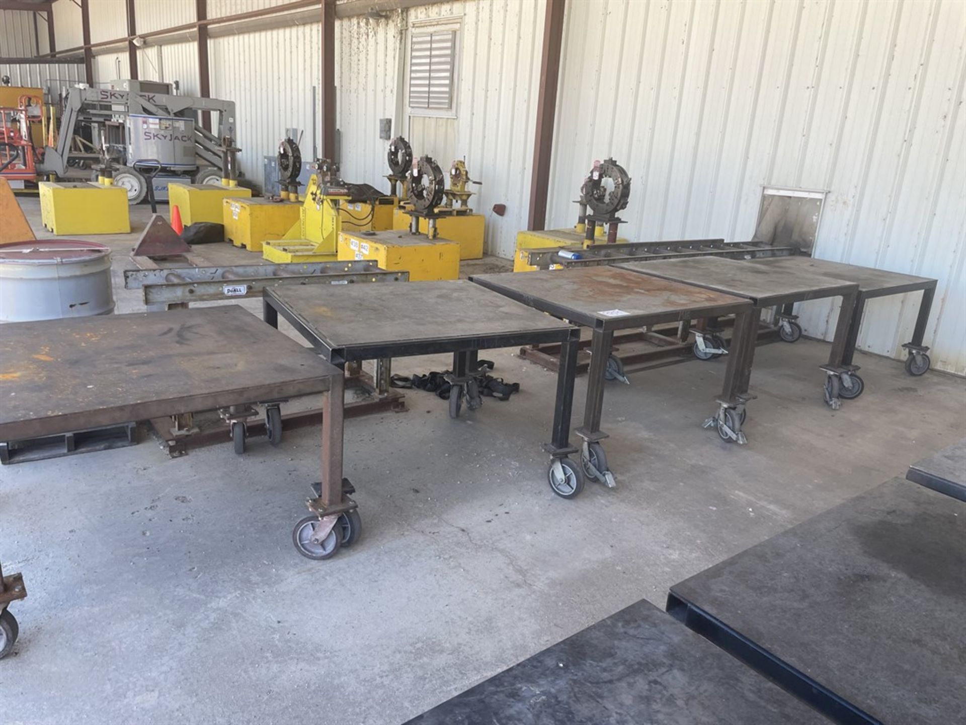 (5) 48x48 Steel Rolling Carts