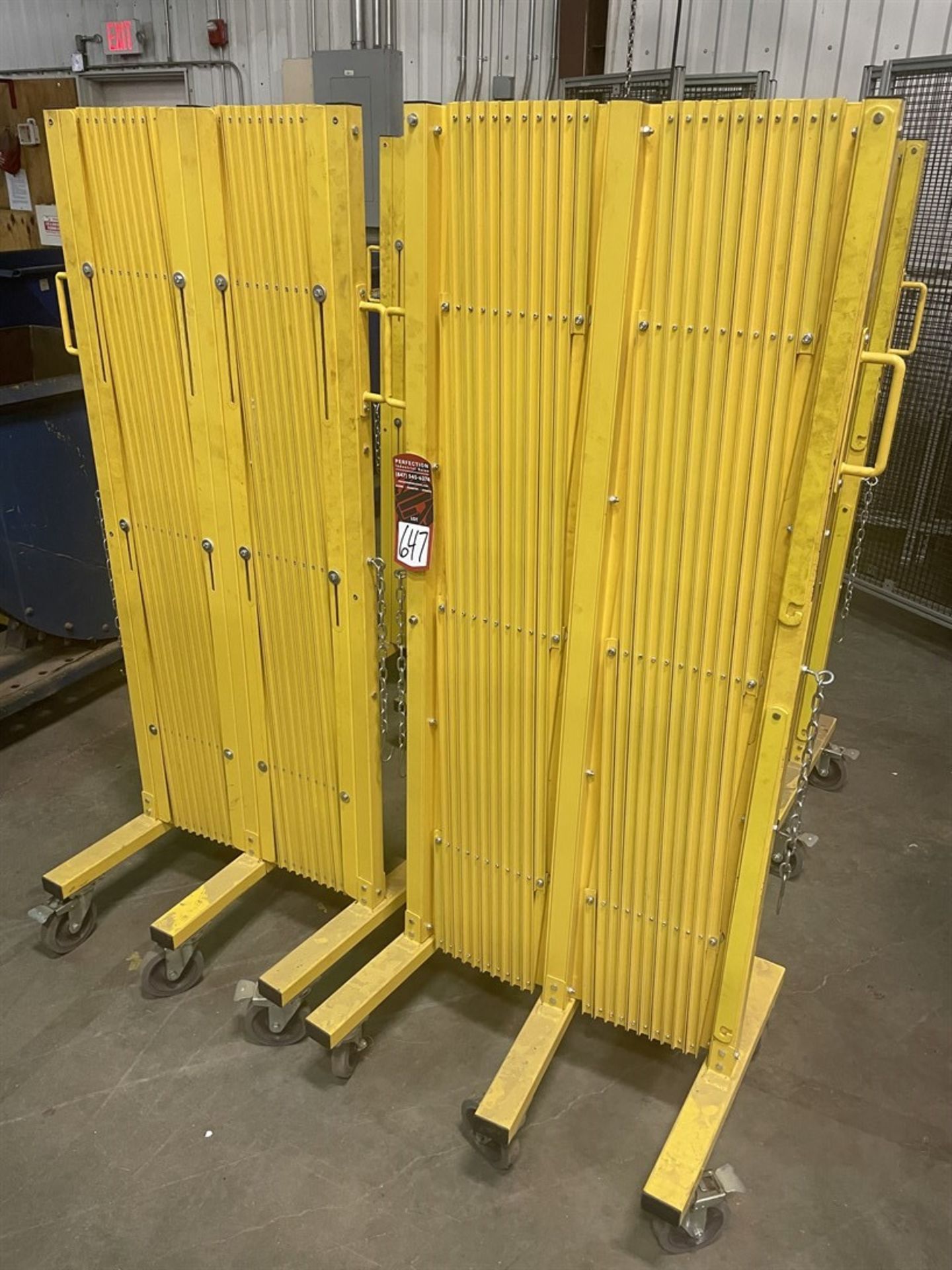 Lot Consisting of (2) Uline H-7604 Safety Barricade Gates