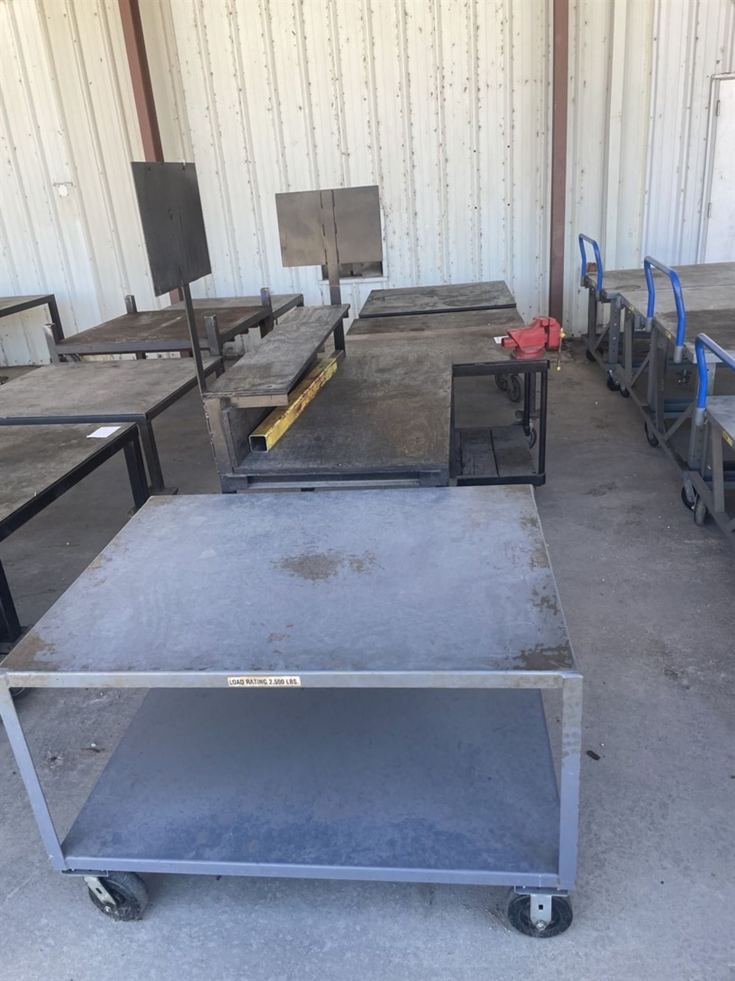 (5) Steel Rolling Carts