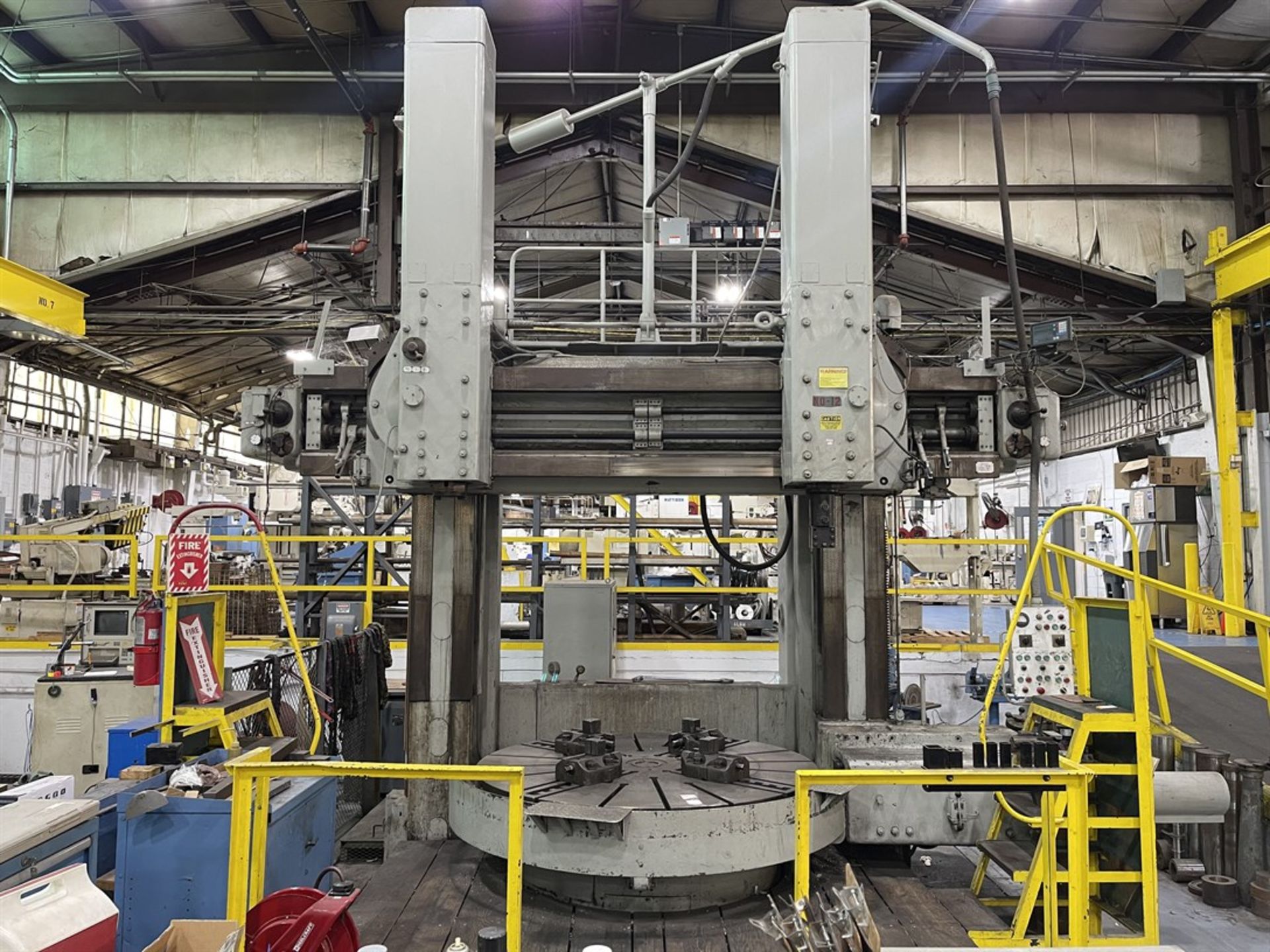 VULCAN RAFAMET KCF 200 Vertical Boring Mill, s/n 112 207, 78" 4-Jaw, 100" Swing, 70" Max Height, 2