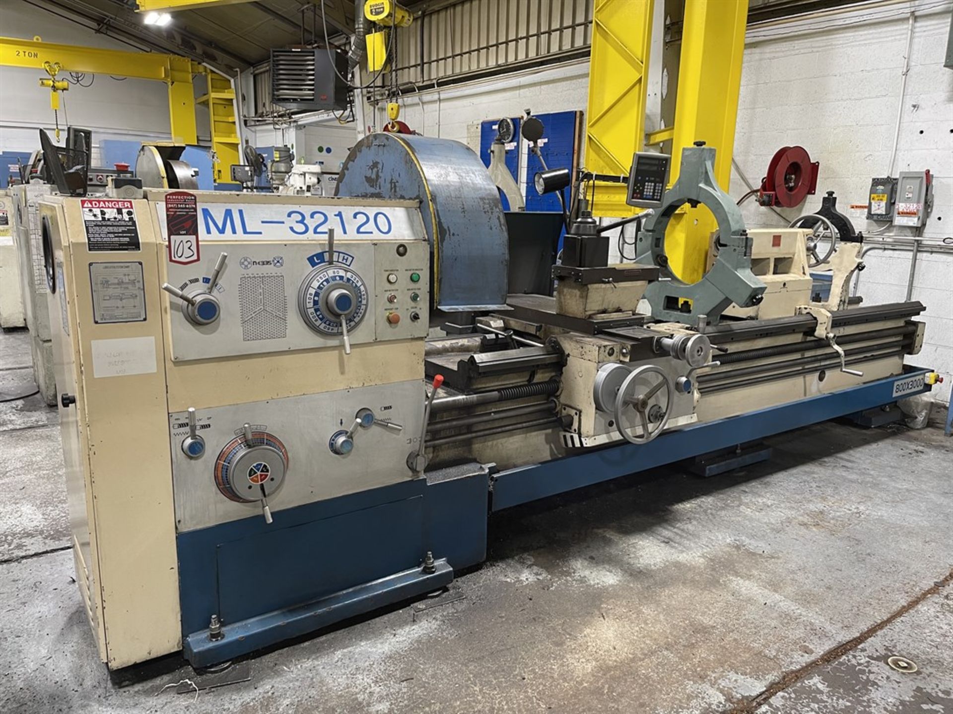 2008 MIGHTY USA ML-32120 Engine Lathe, s/n 07936, 32" Swing x 120" Between Centers, 24" 4-Jaw Chuck, - Image 2 of 9