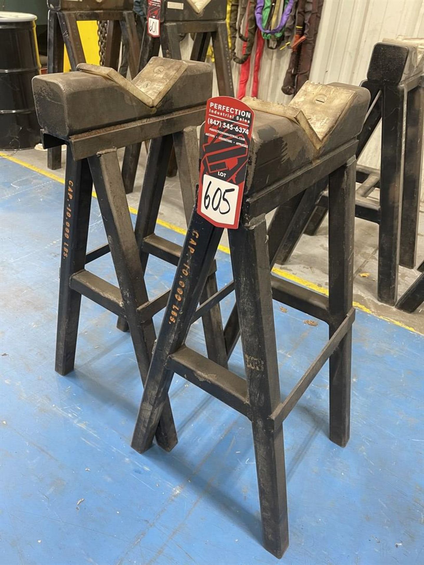 Pair of 10,000 Lb. Pipe Stands