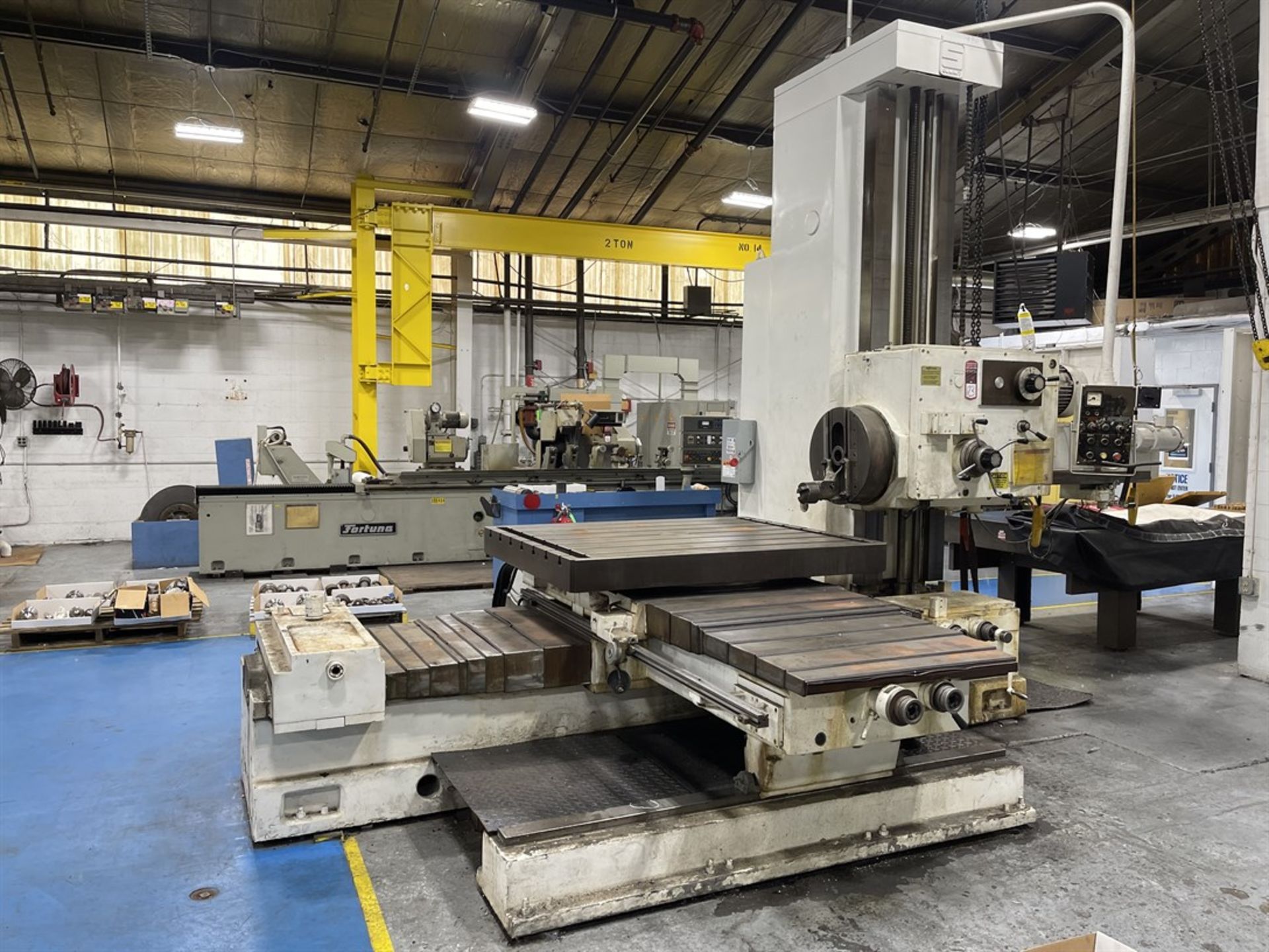 SUMMIT 4" Horizontal Boring Mill, s/n 575, 48" x 60" Table, Y-72", 20" Facing Head, 17-1180 RPM