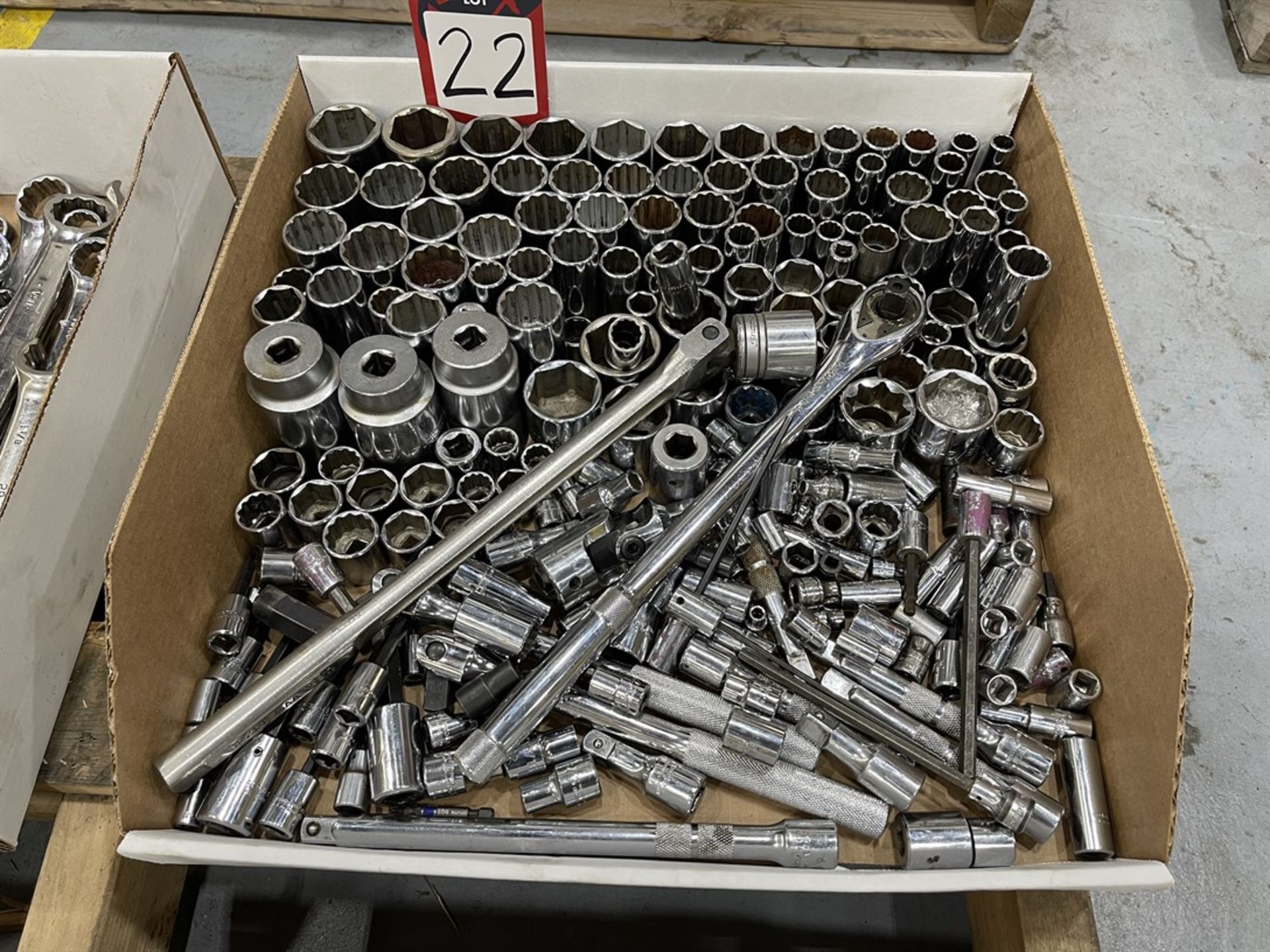 Lot of Assorted Sockets and Ratchets