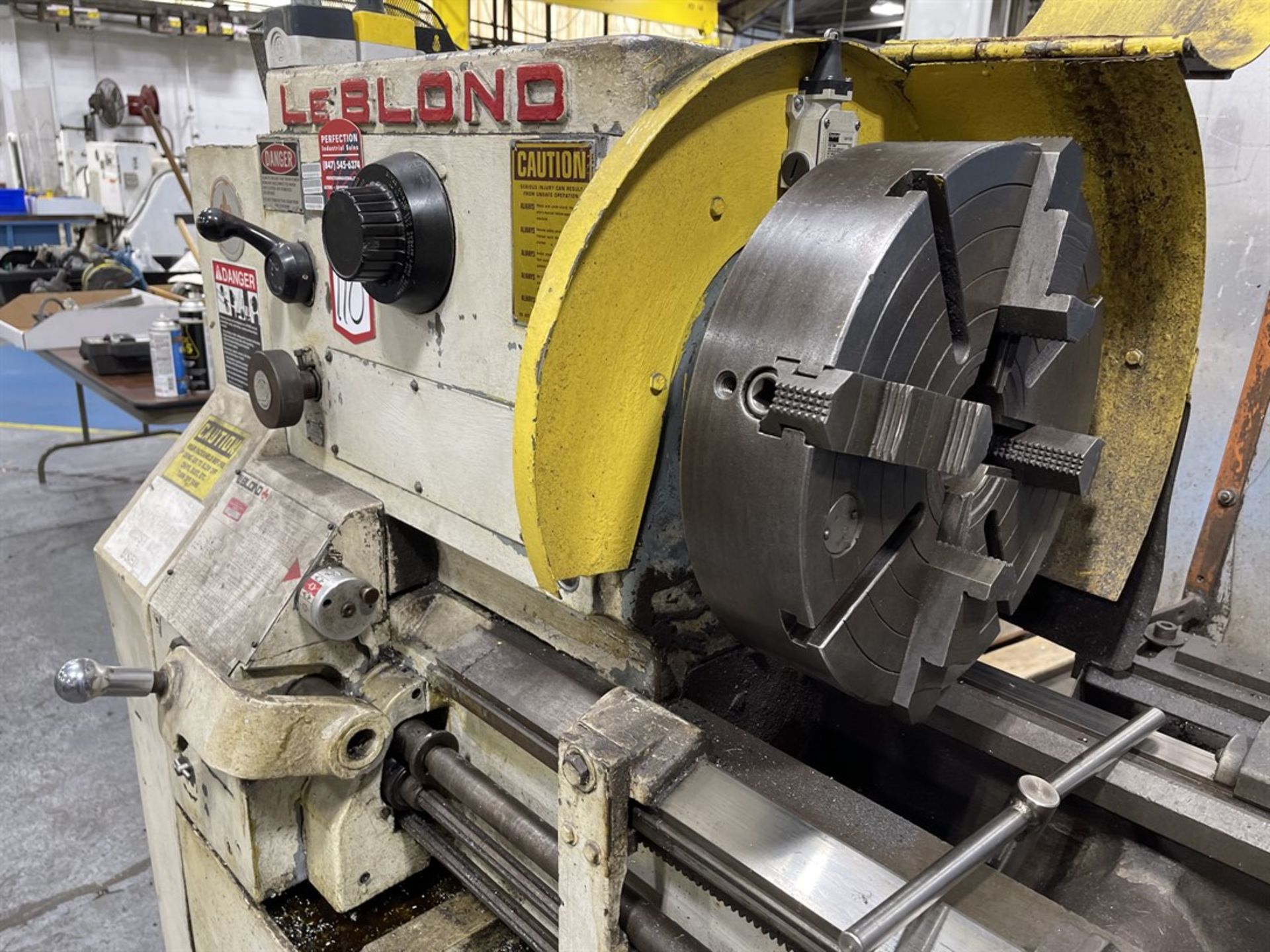 LEBLOND Regal 20 x 144" Engine lathe, s/n 10E-107 U4916, 15" 4-Jaw Chuck, 23-1000 RPM Spindle - Image 3 of 9