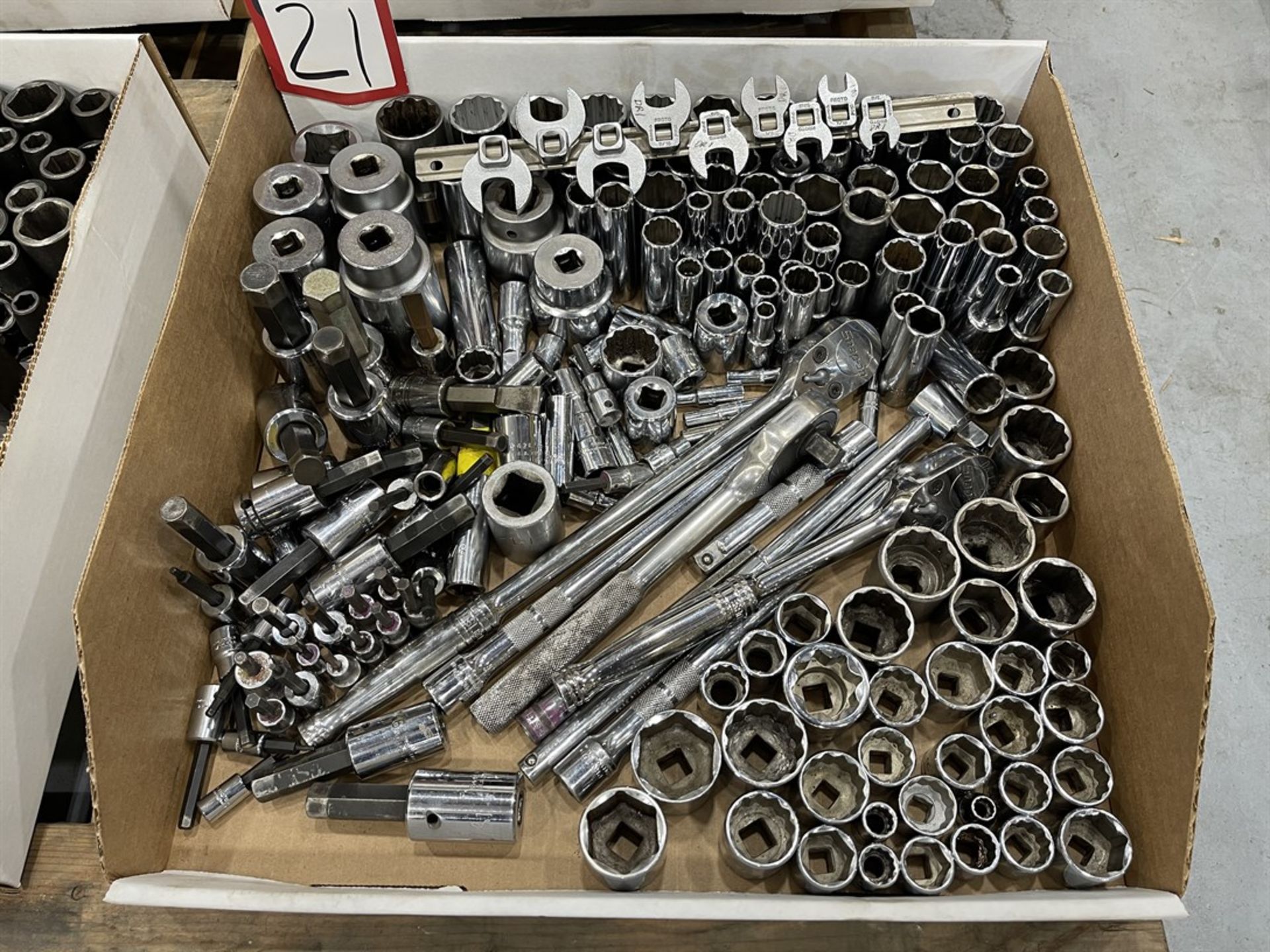 Lot of Assorted Sockets and Ratchets