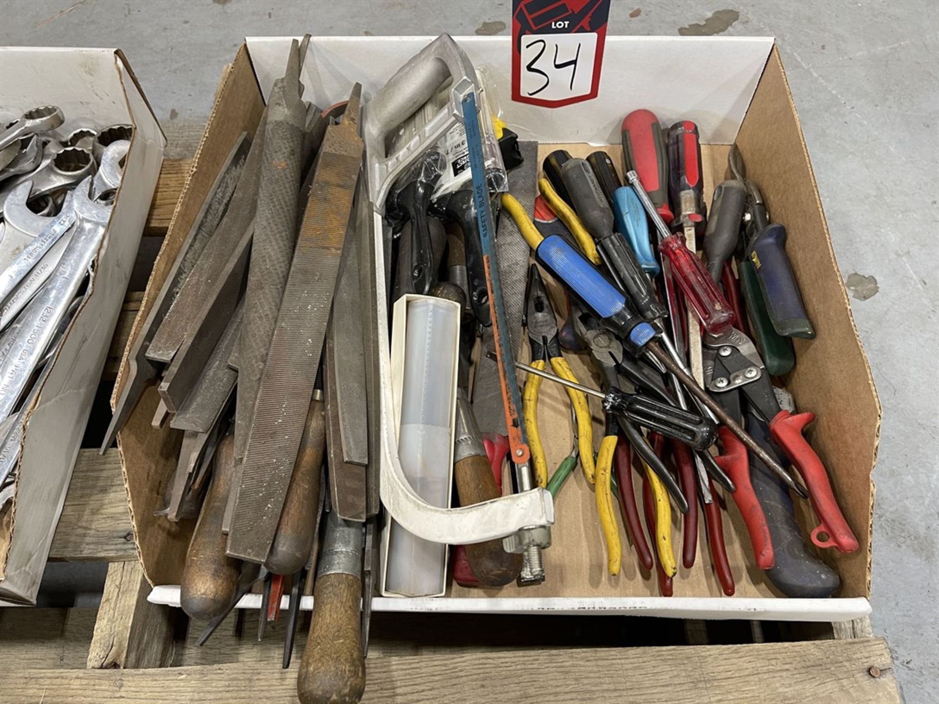 Lot of Assorted Files, Screwdrivers and Hack Saws