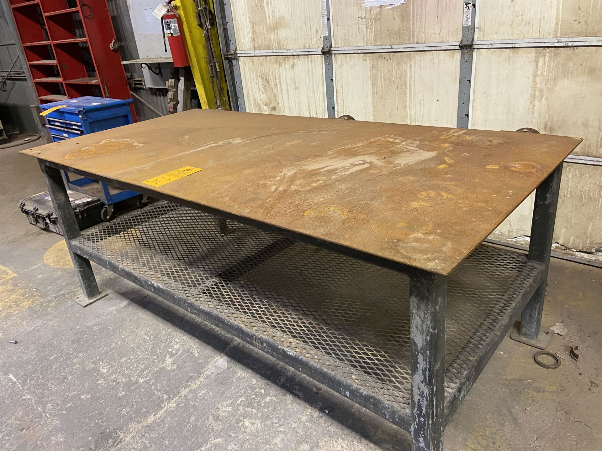 46" x 96" x 3/8 Steel Top Work Bench