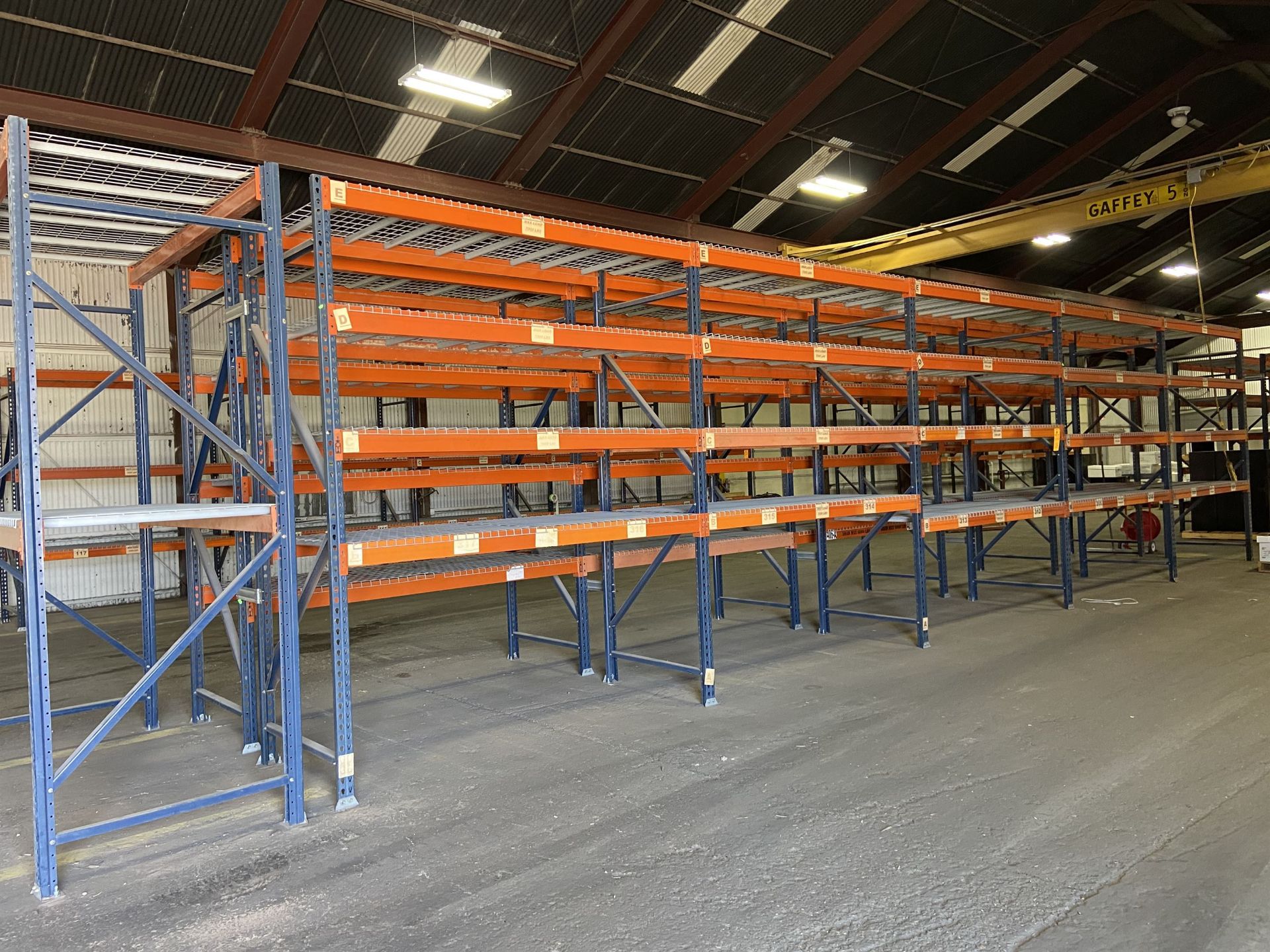 (11) Sections of Pallet Racking, approx. 42" Deep x 96" Shelves x 120" High - Image 2 of 2