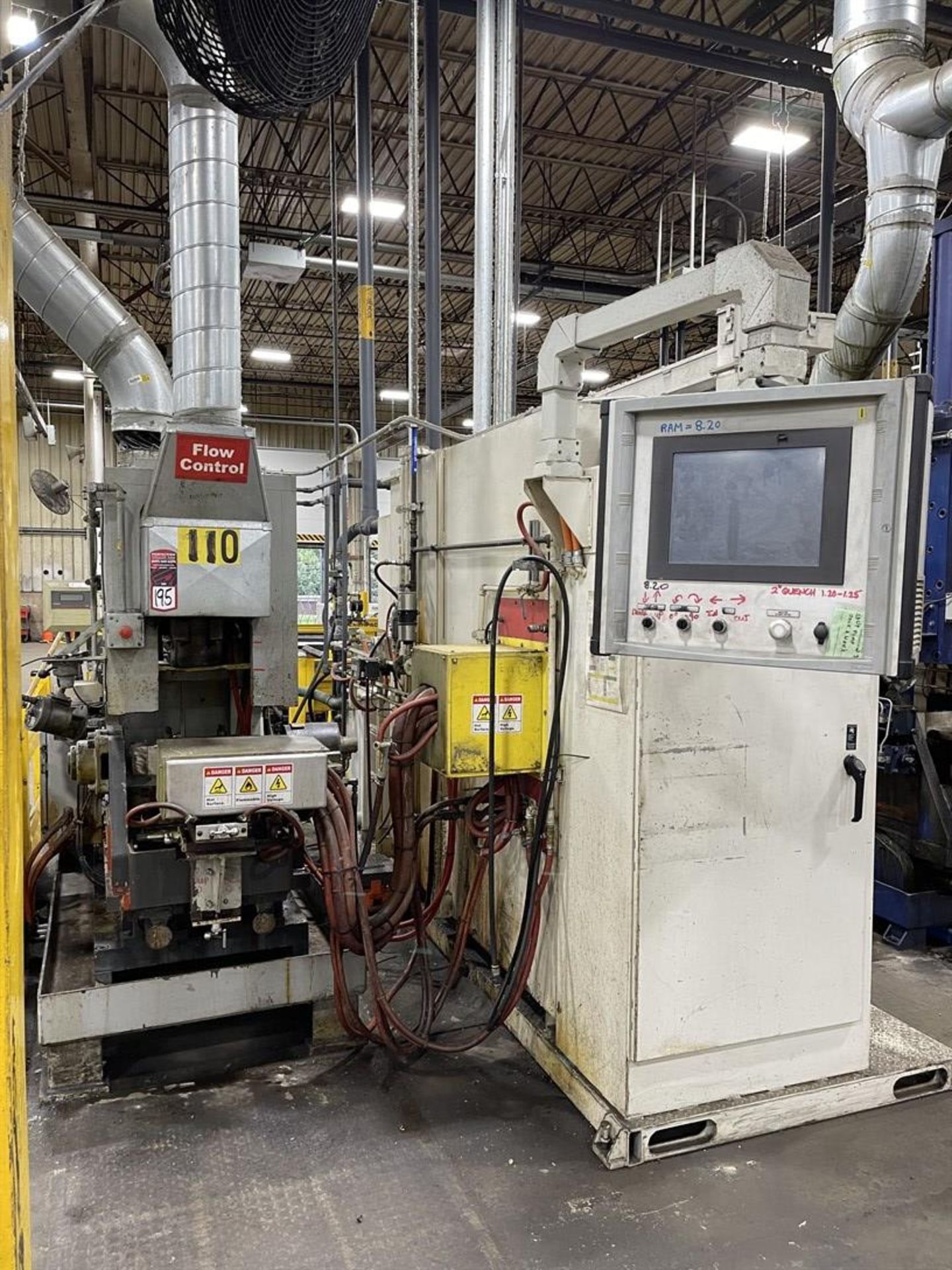 2012 AJAX TOCCO Pacer-T Induction Heater/Bending System, s/n 71-1163-11-B, Allen-Bradley 1500P