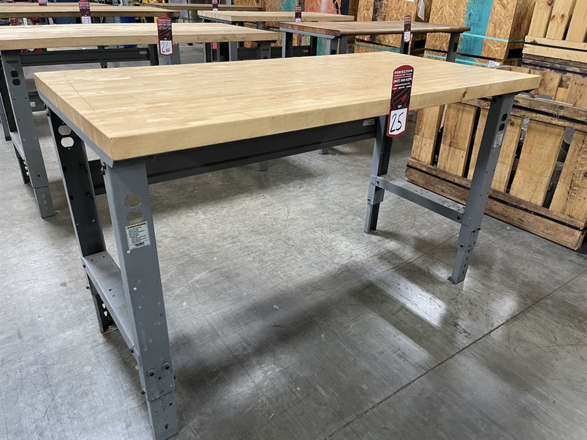 Global Wood Top Work Bench, 30" x 60"