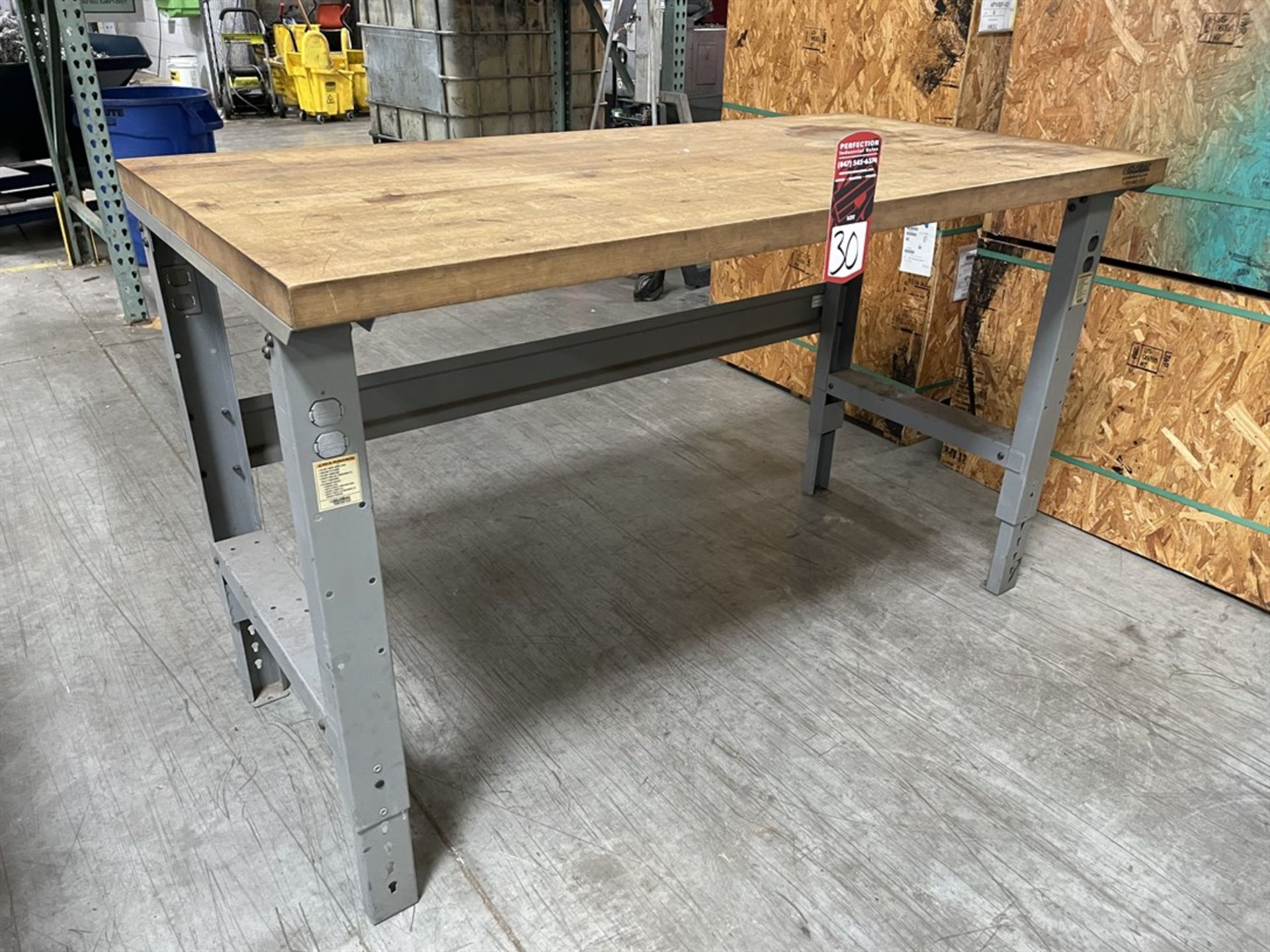 Global Wood Top Work Bench, 30" x 60"