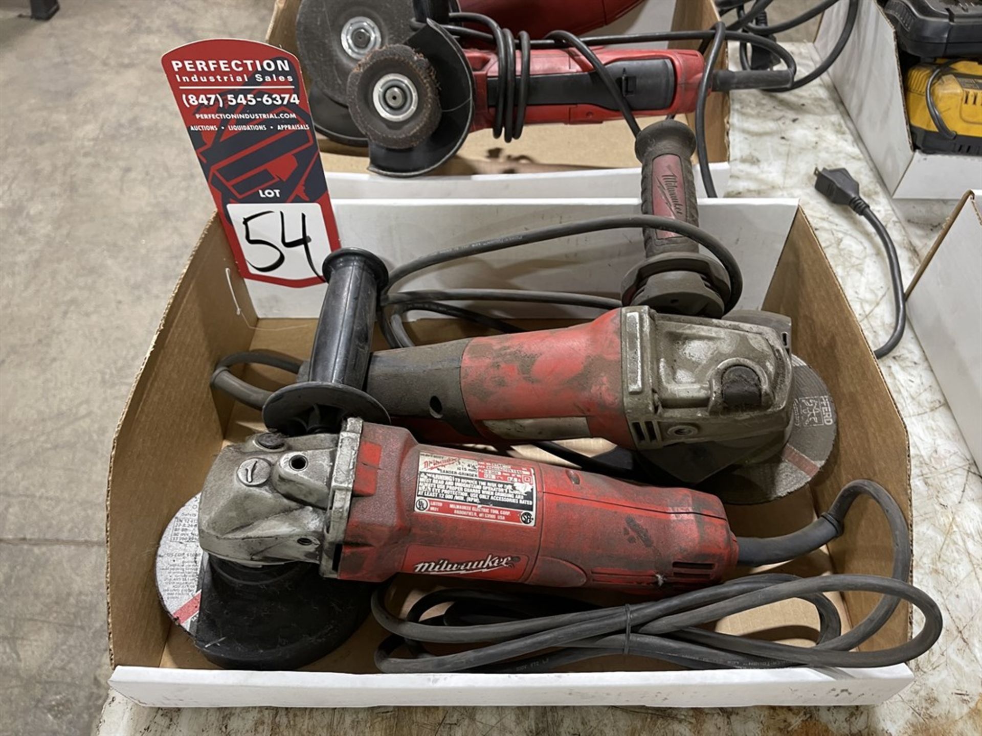 Lot of (2) Milwaukee Angle Grinders