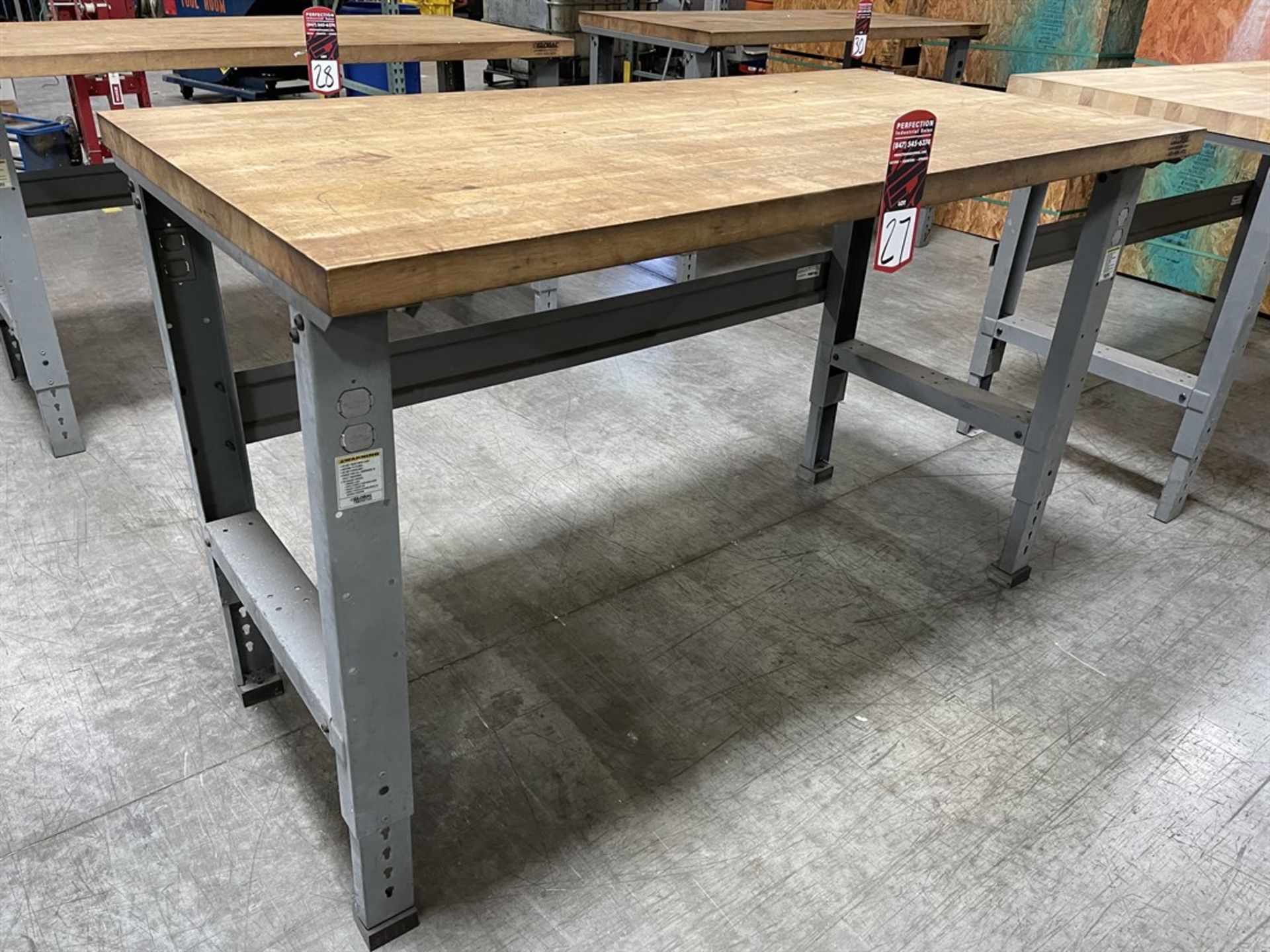 Global Wood Top Work Bench, 30" x 60"