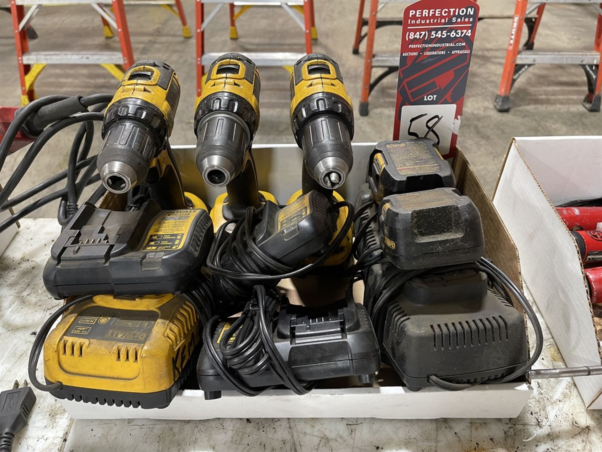 Lot of DeWalt Cordless Tools w/ Batteries and Chargers