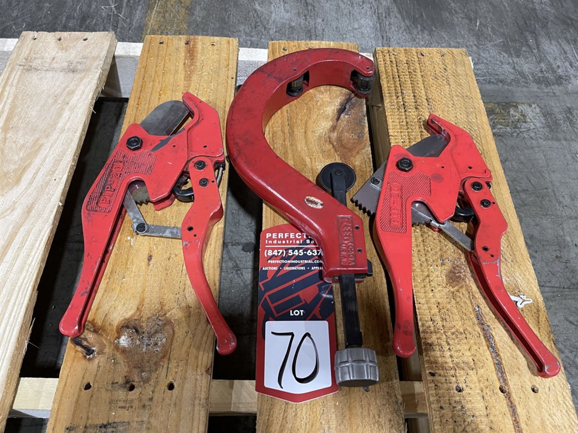 Lot of (2) Merry and (1) Reed Tube Cutters