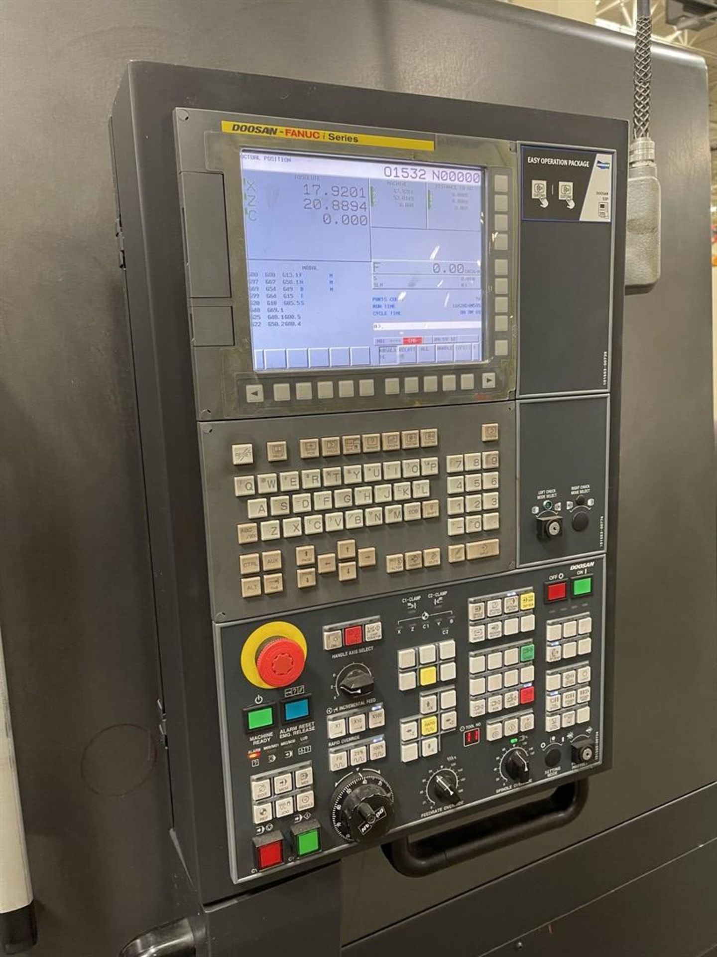 2018 DOOSAN PUMA 5100LB CNC Turning Center, s/n ML0298-000096, Doosan Fanuc I Series Control, 31” - Image 8 of 15