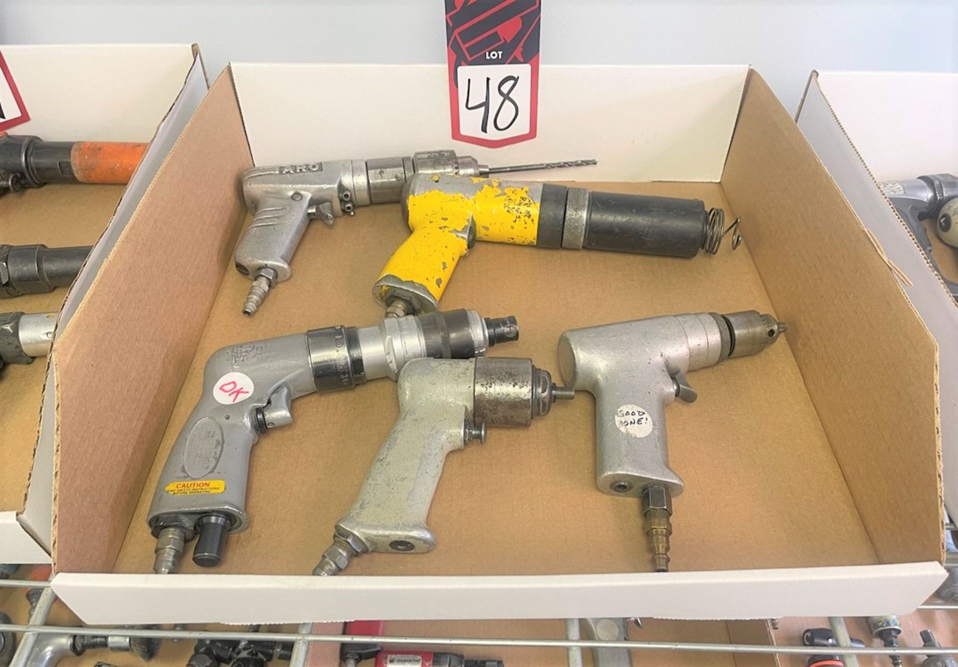 Lot of Assorted Pistol Type Pneumatic Tools