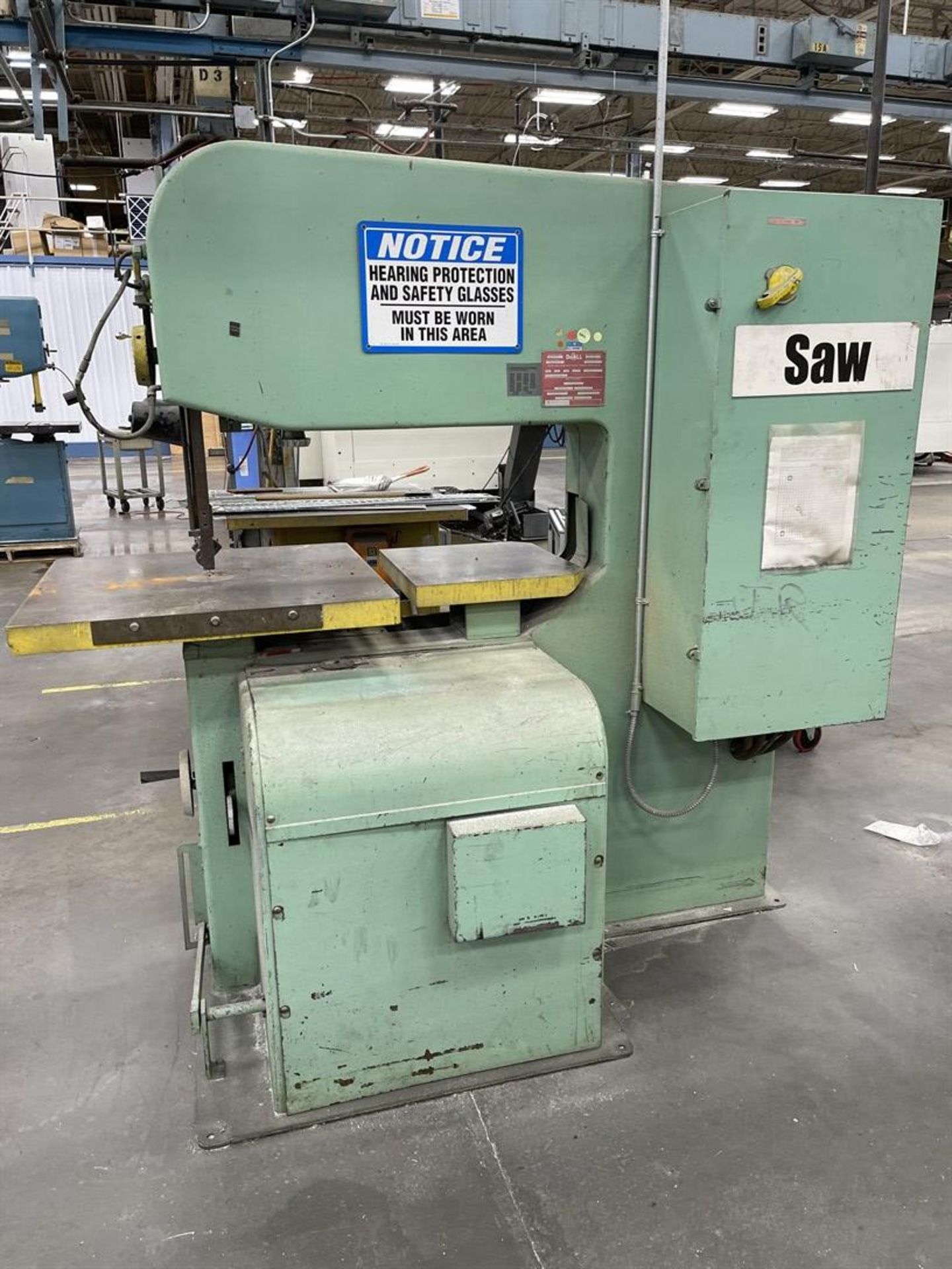 DOALL 3613-20 Vertical Bandsaw, s/n 399-80257 - Image 2 of 6