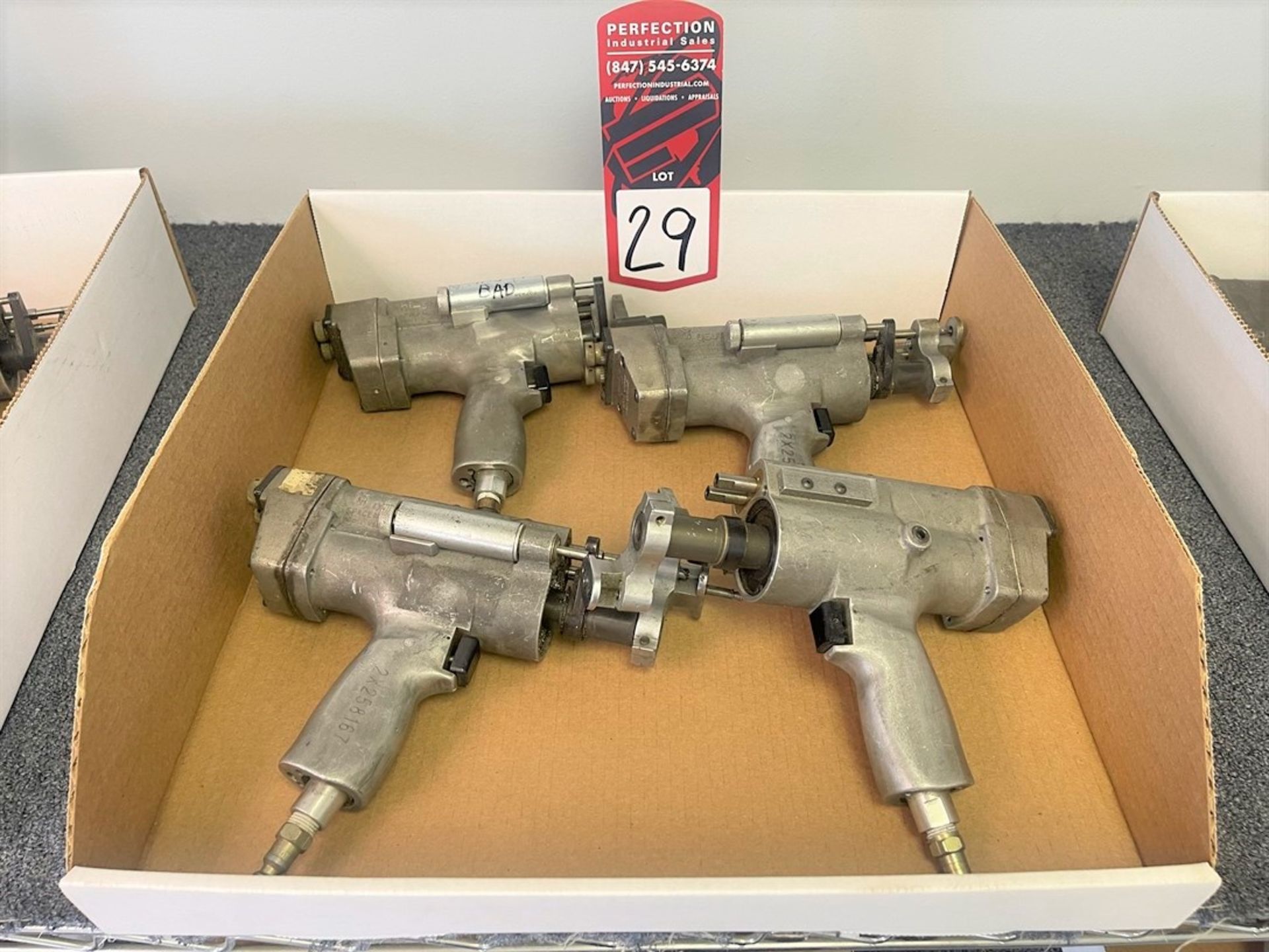 Lot of (4) Hi-Shear Spacematic Air Drills