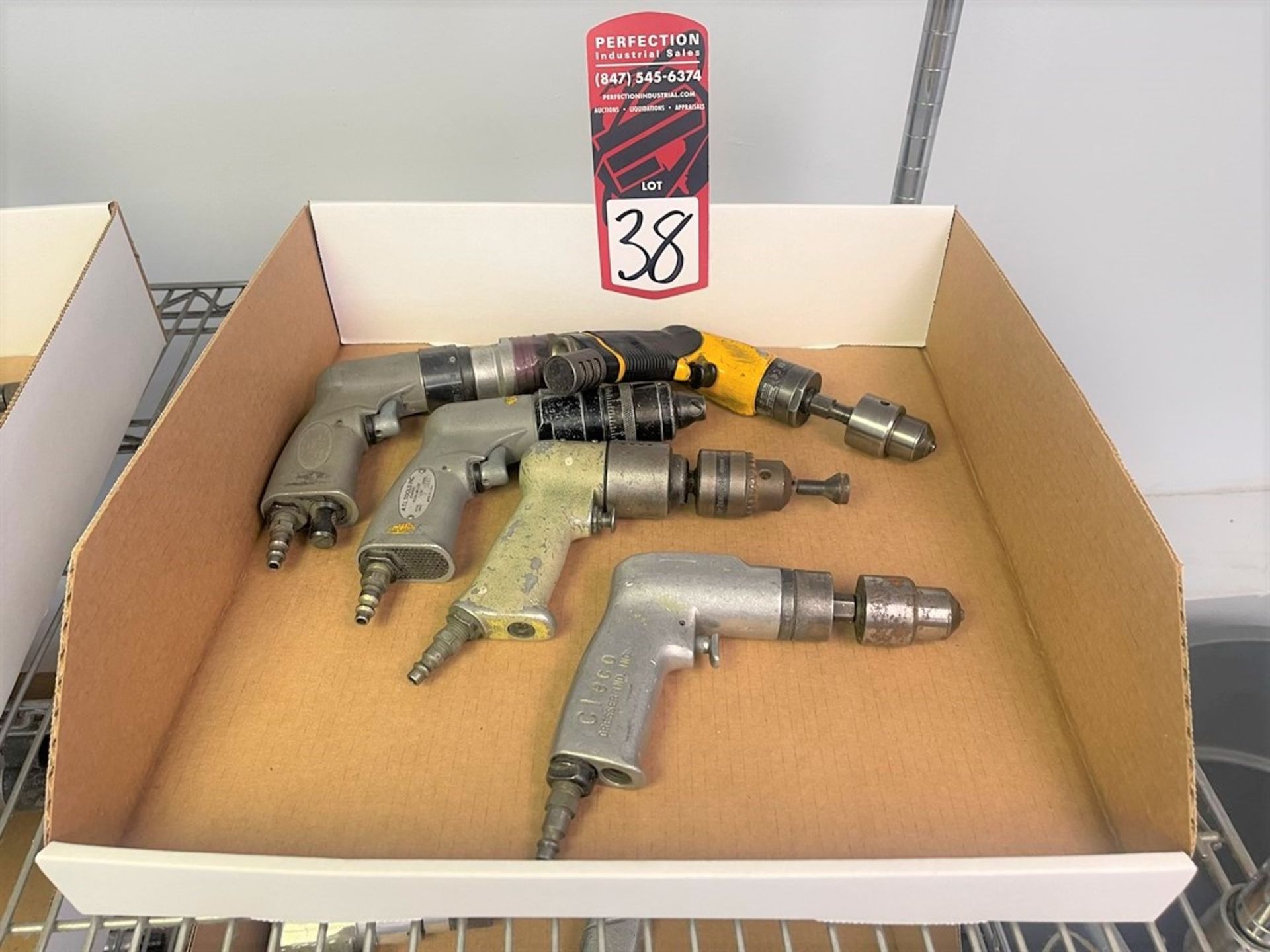 Lot of Assorted Pistol Type Pneumatic Tools