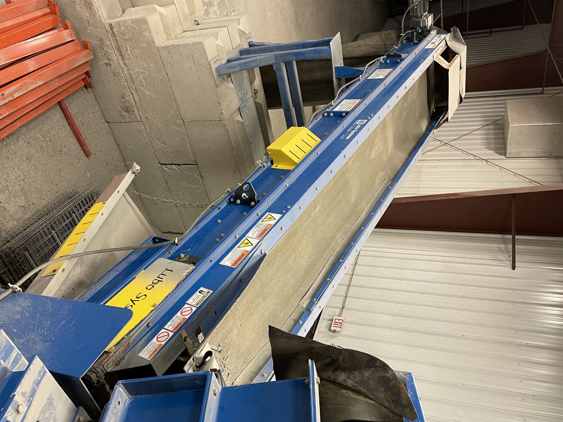 2015 LUBO SYSTEMS TBL 1000x5000 Inclined Belt Conveyor, s/n 800108-080, 1000mm x 5000mm, SEW 3.7 - Image 2 of 4