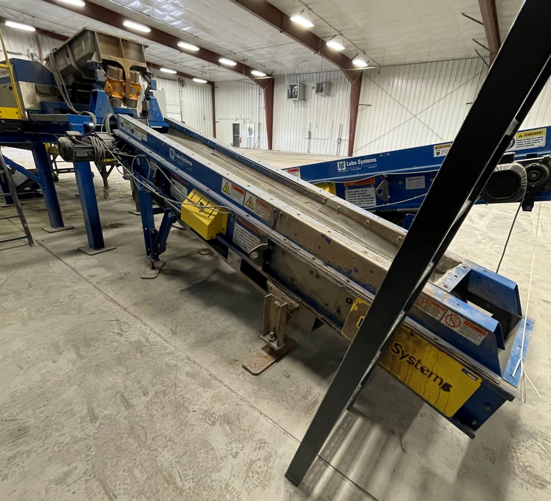 2015 LUBO SYSTEMS TBL 600x3500 Inclined Belt Conveyor, s/n 800108-0280, 600mm x 3500mm, SEW 3.7 kW - Image 2 of 5