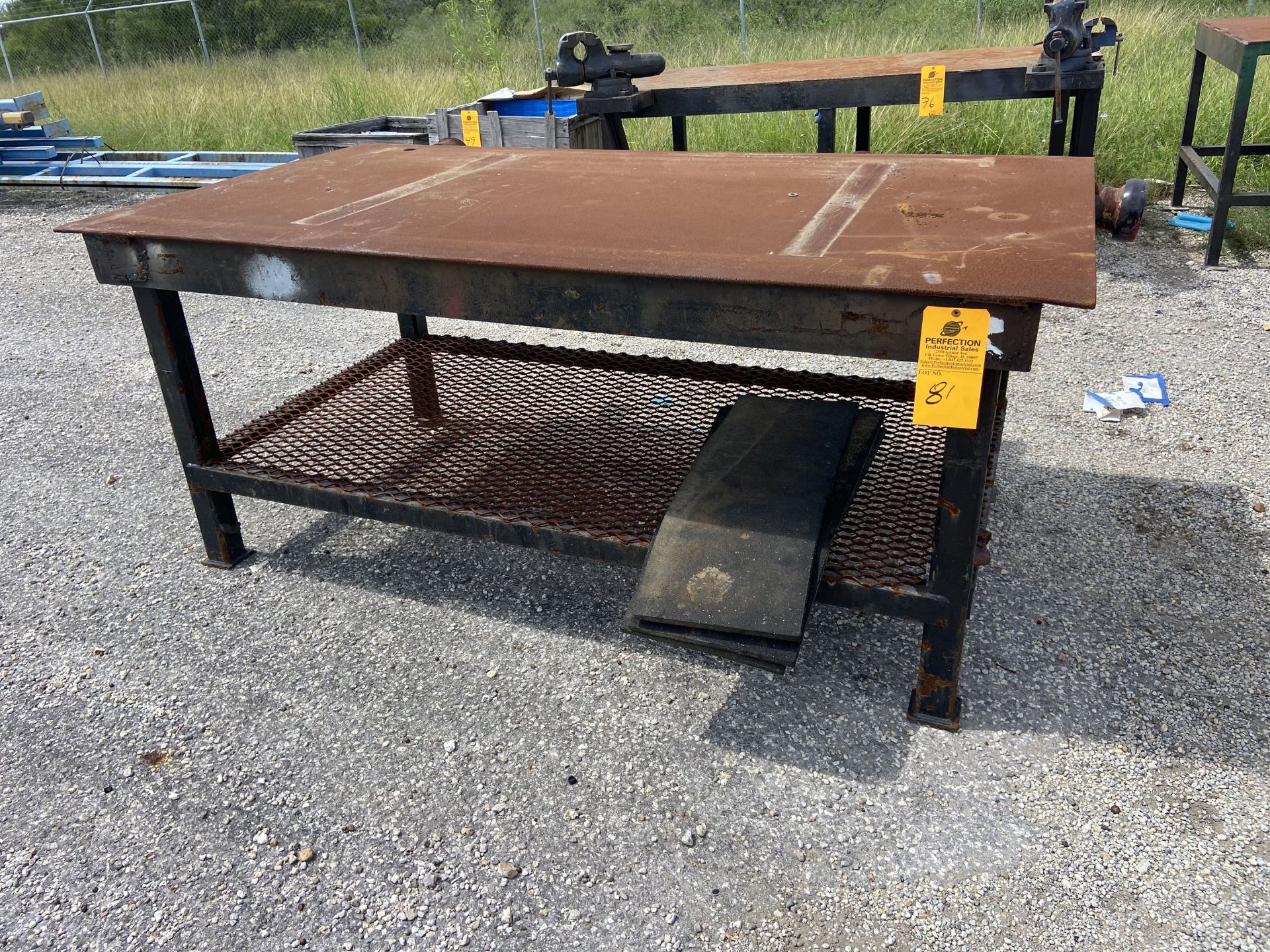 48" x 96" Metal welding bench