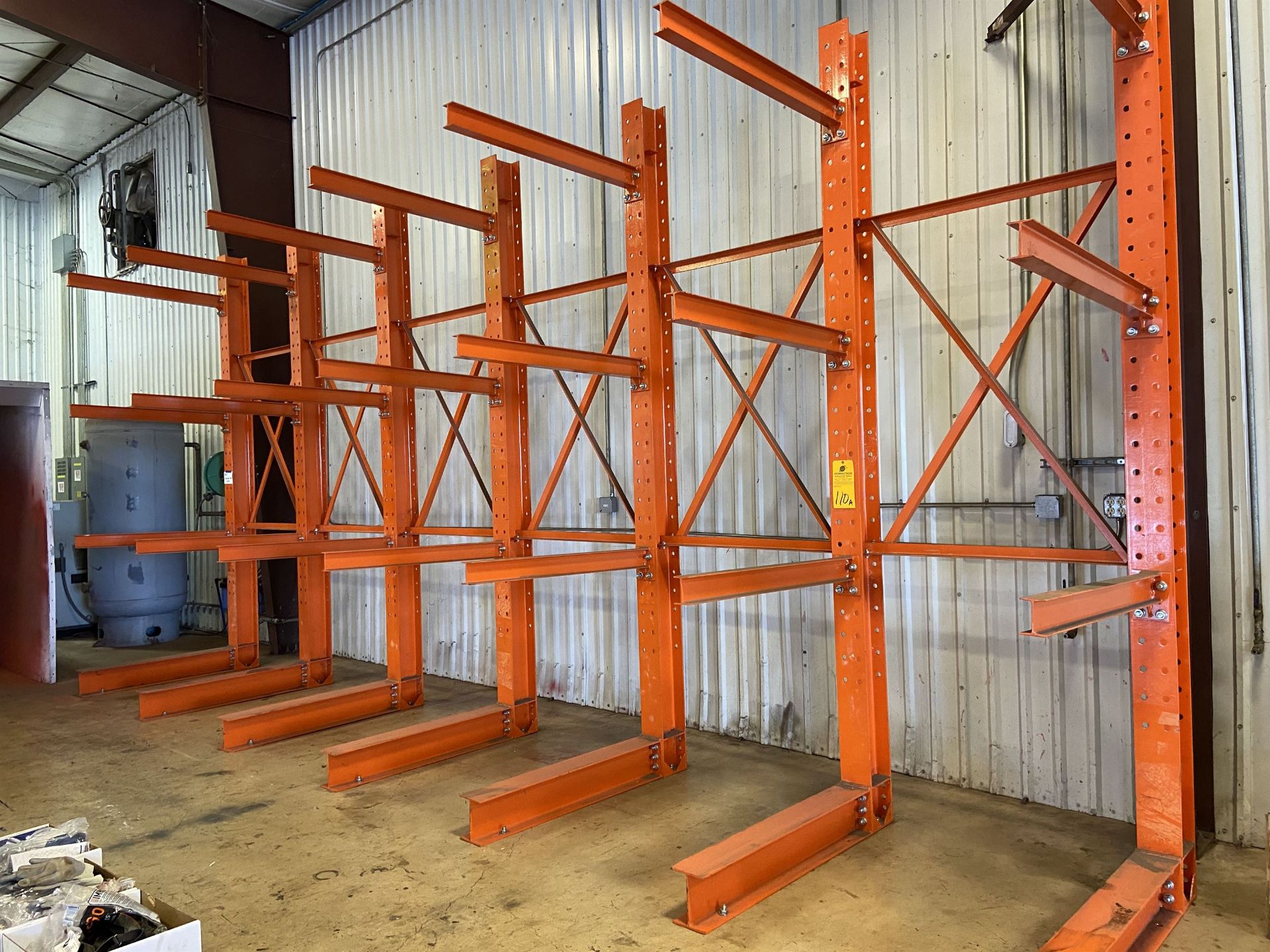 Cantilever Racks, (7) Uprights, 48" Arms, 144" High