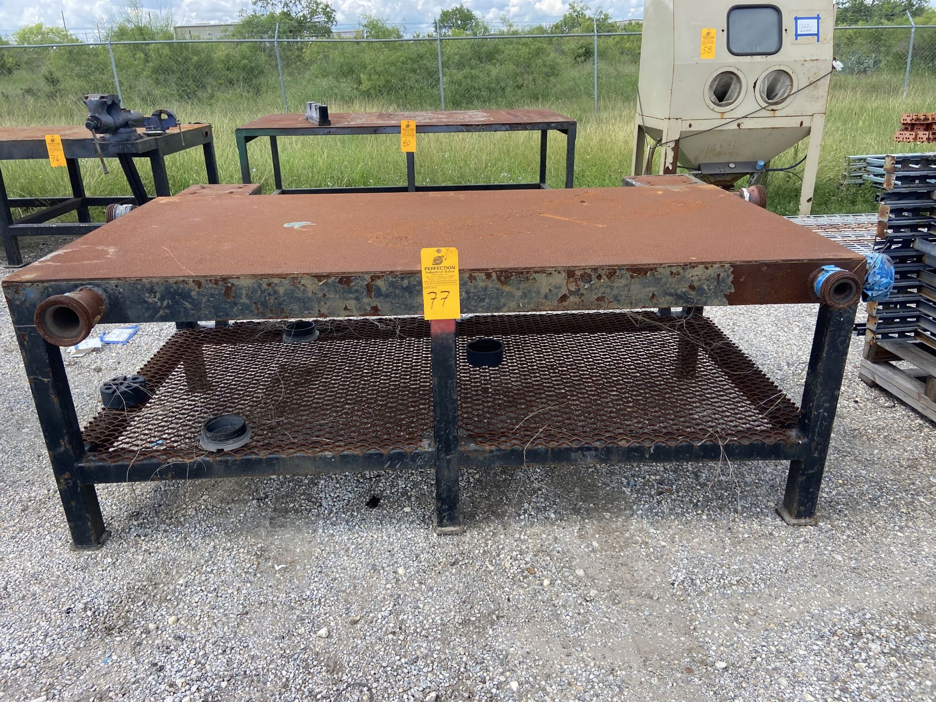 48" x 96" Metal welding bench