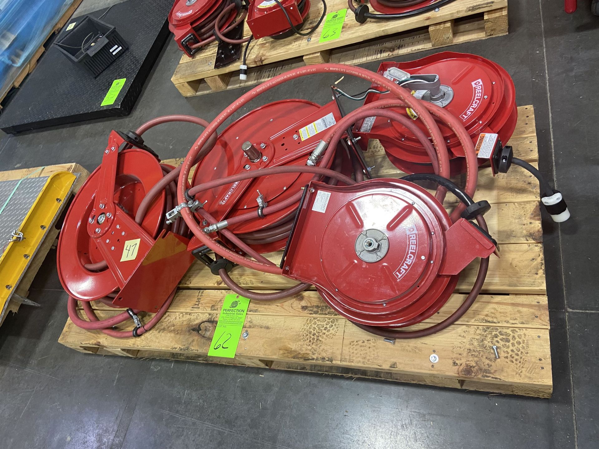 Lot of (4) Hose Reels