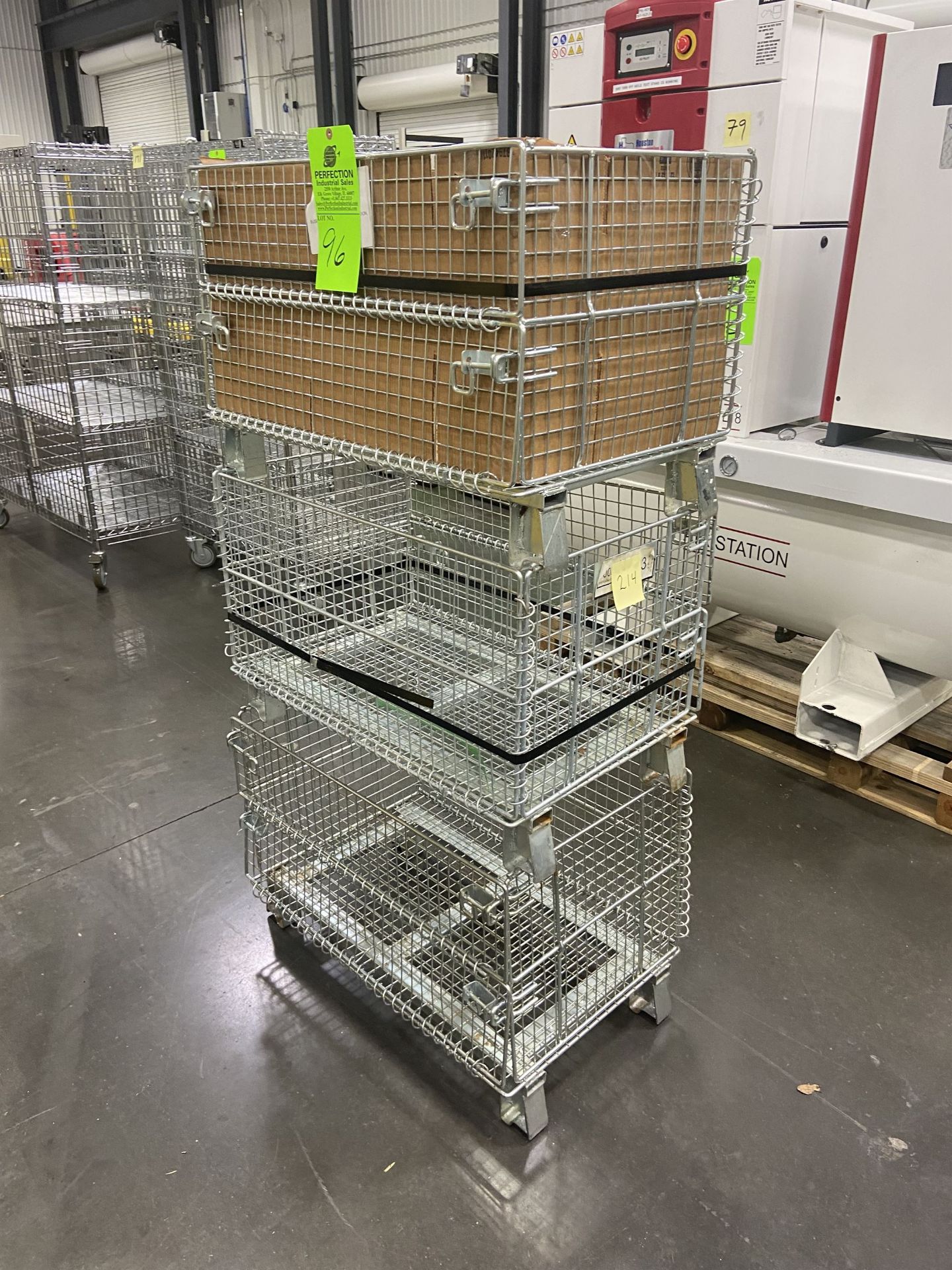 Lot of (3) Wire Crates