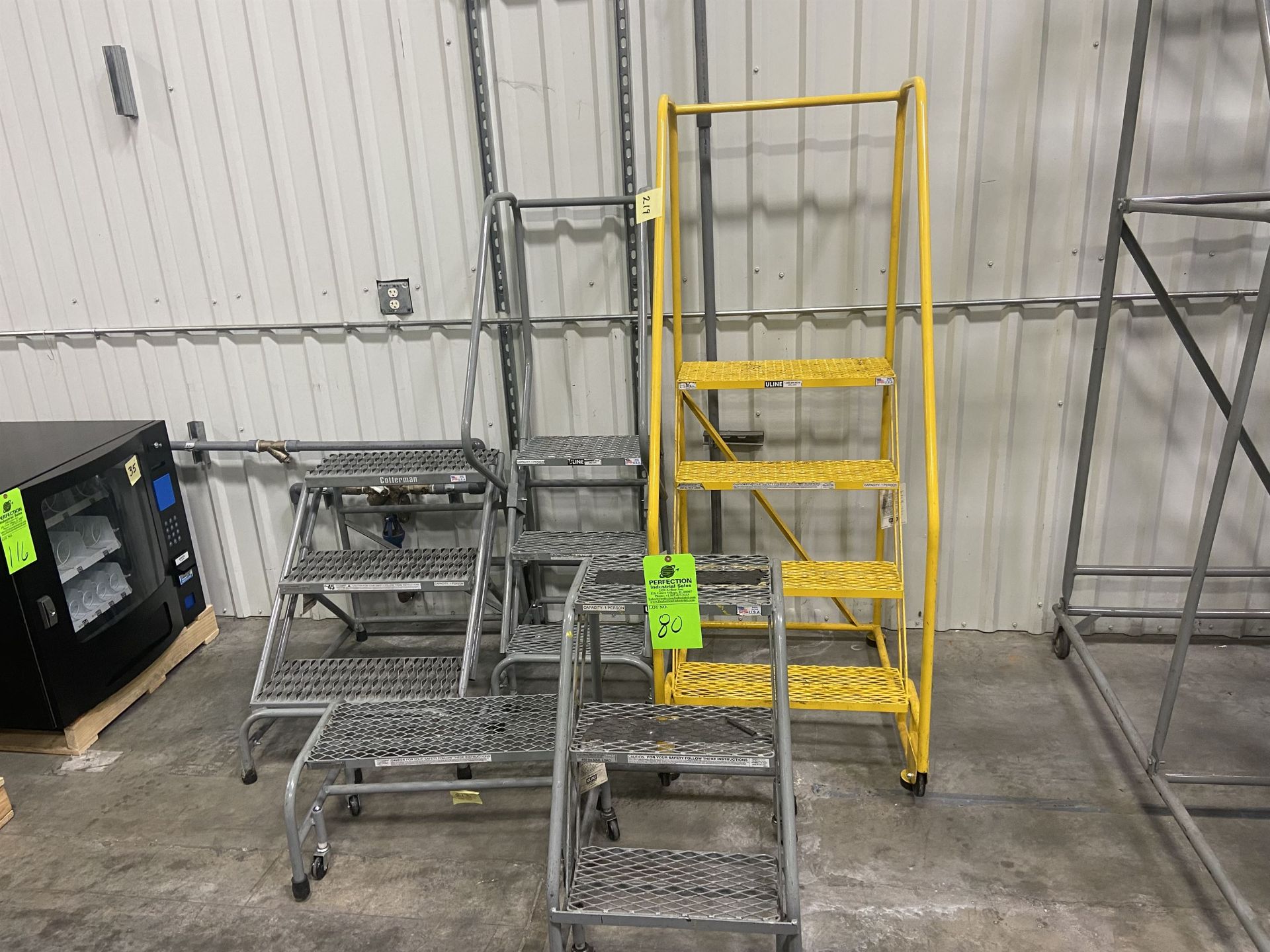 Lot of (5) Portable Stairs