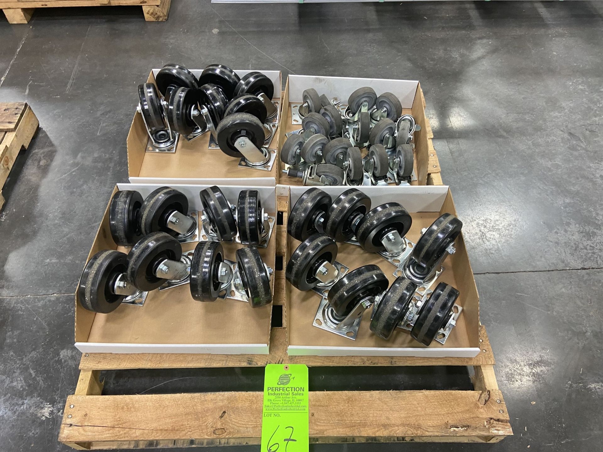 Lot of (32) 5.5" Casters and (16) 4" Casters