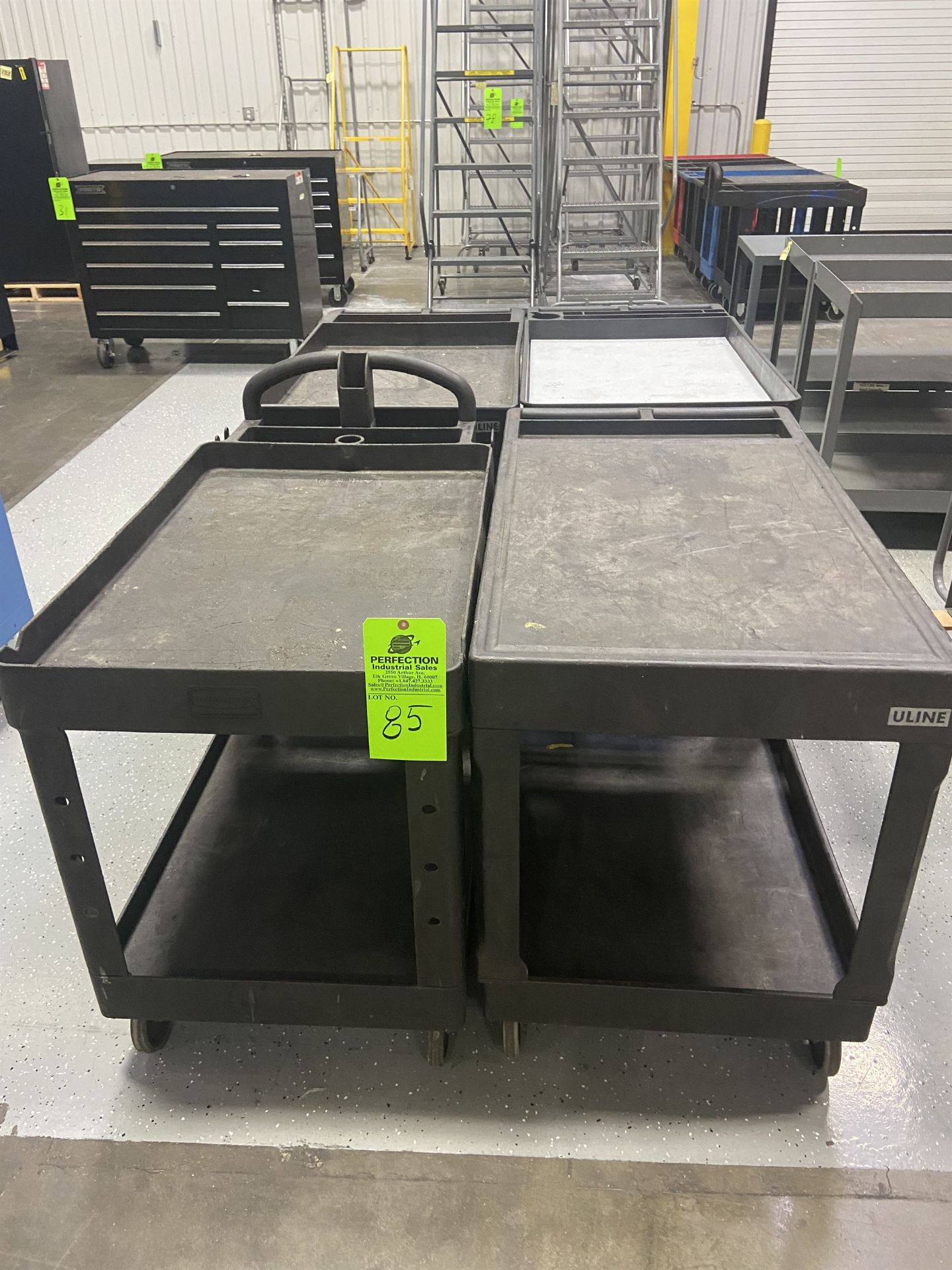 Lot of (5) Large Poly Carts