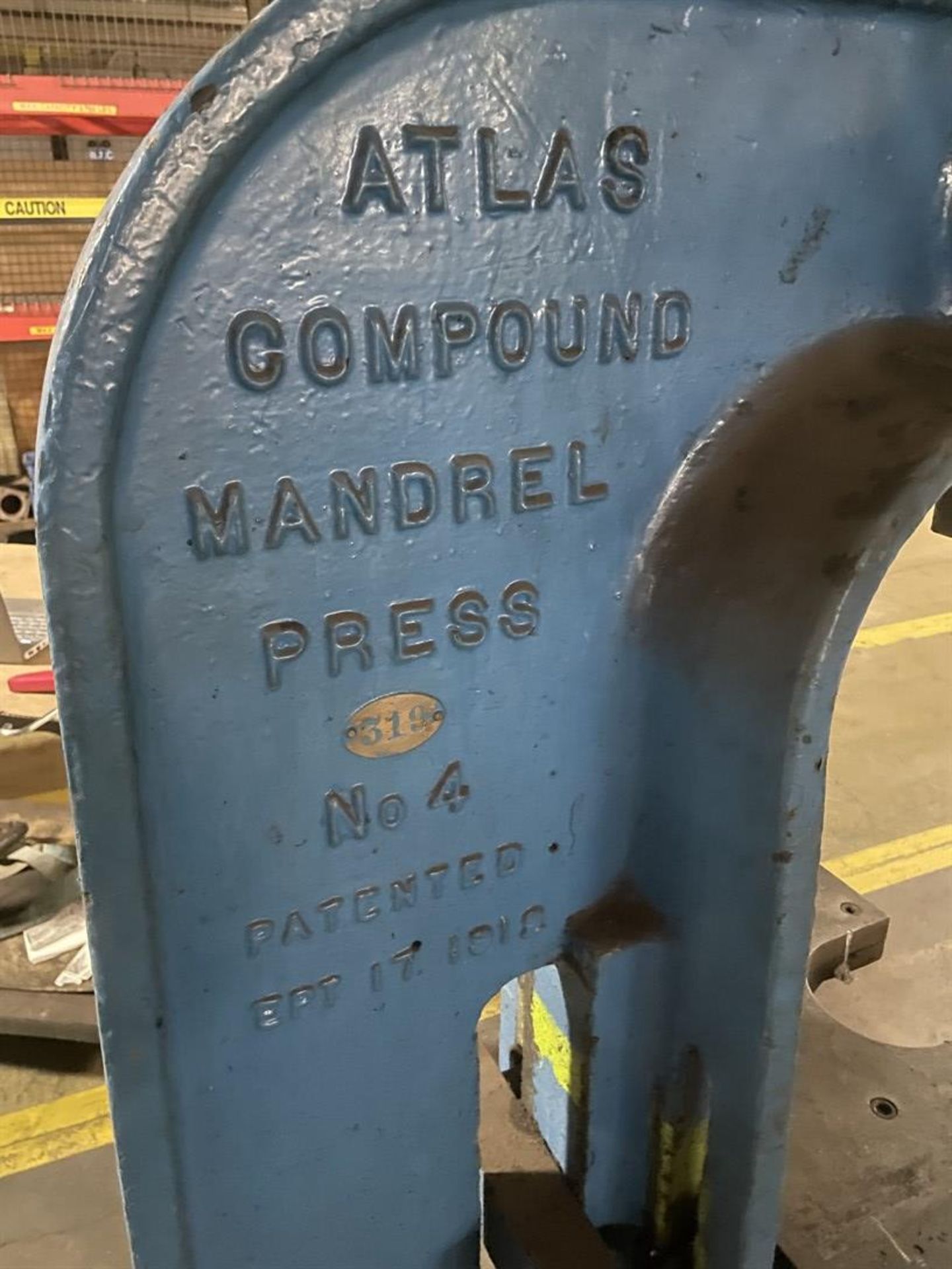 ATLAS No. 4 Compound Mandrel Press - Image 2 of 2