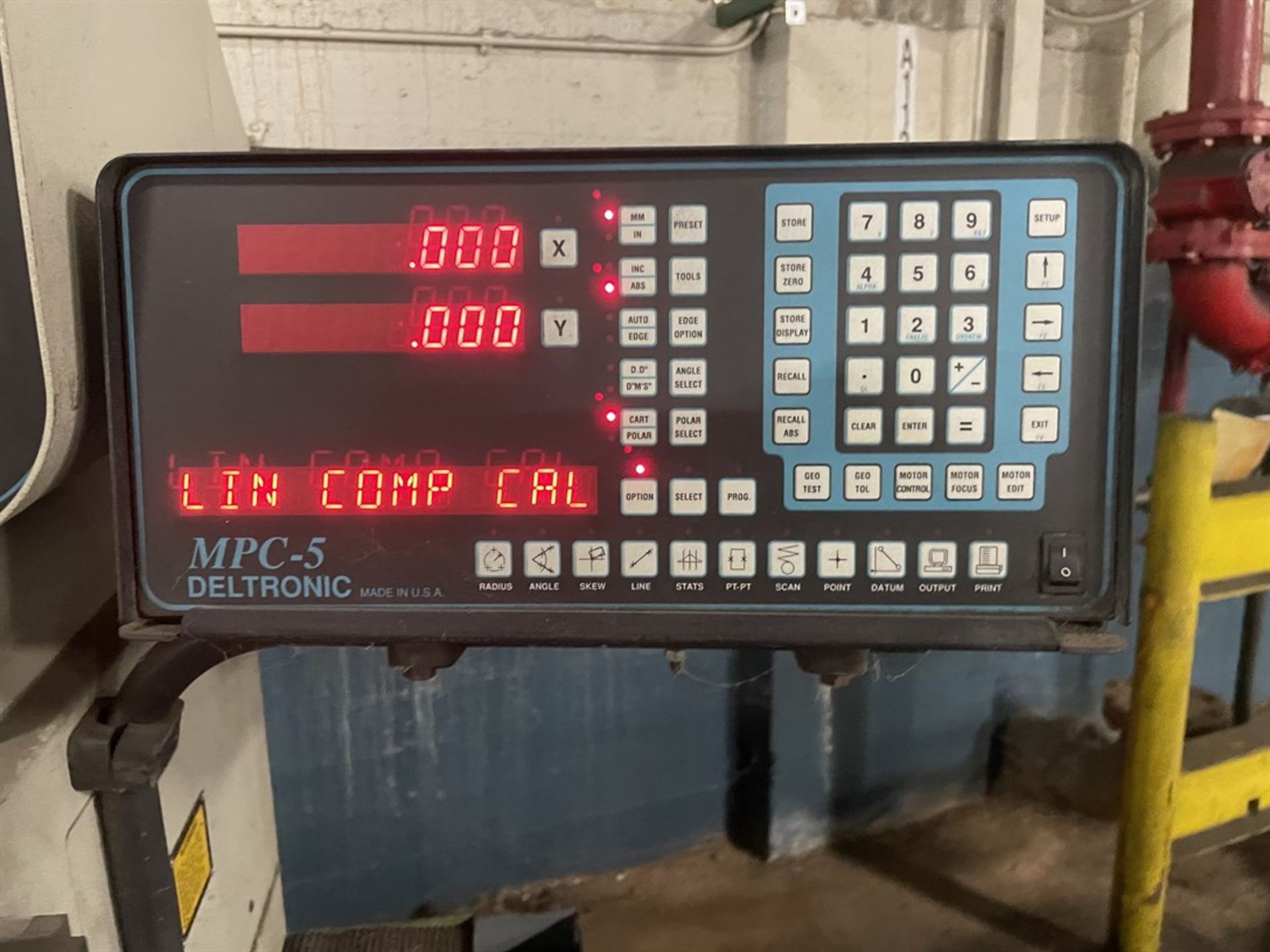 DELTRONIC DH214 Optical Comparator s/n 239093344, w/MPC-5 Digital Read Out - Image 3 of 3