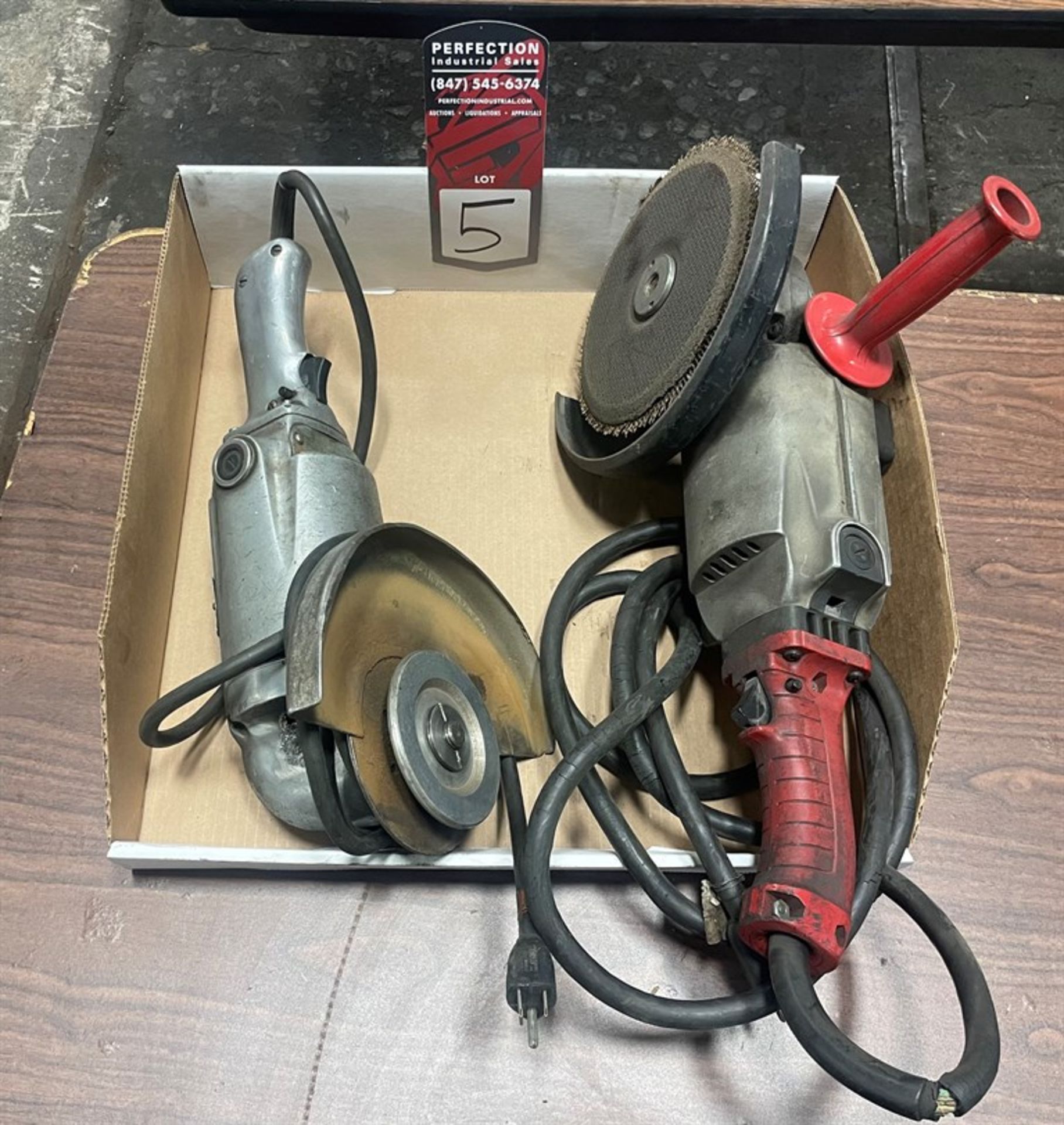 Lot Comprising (1) Milwaukee 6095 Heavy Duty 9" Sander (1) Milwaukee U-199 9" Sander