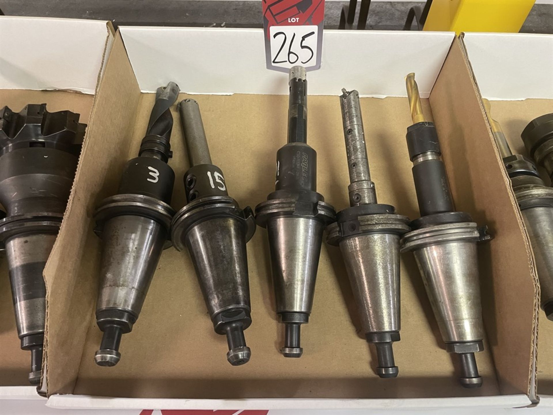 Lot of (5) Cat 50 Tool Holders