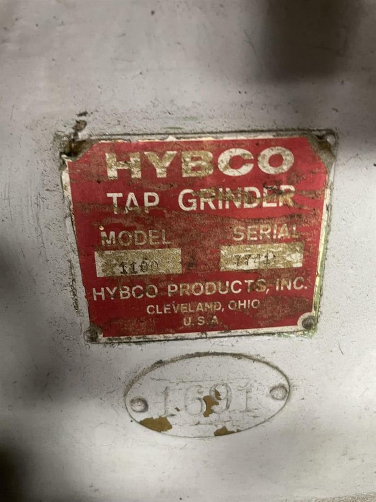 HYBCO 100 Tap Grinder, s/n 7741 - Image 2 of 2