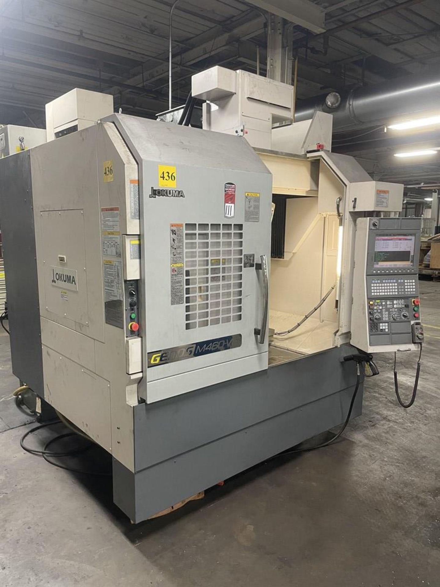 2011 OKUMA Genos M460-VE CNC Vertical Machining Center, s/n 156524, OSP-P200M Control, 18” x 39.3” - Image 2 of 4